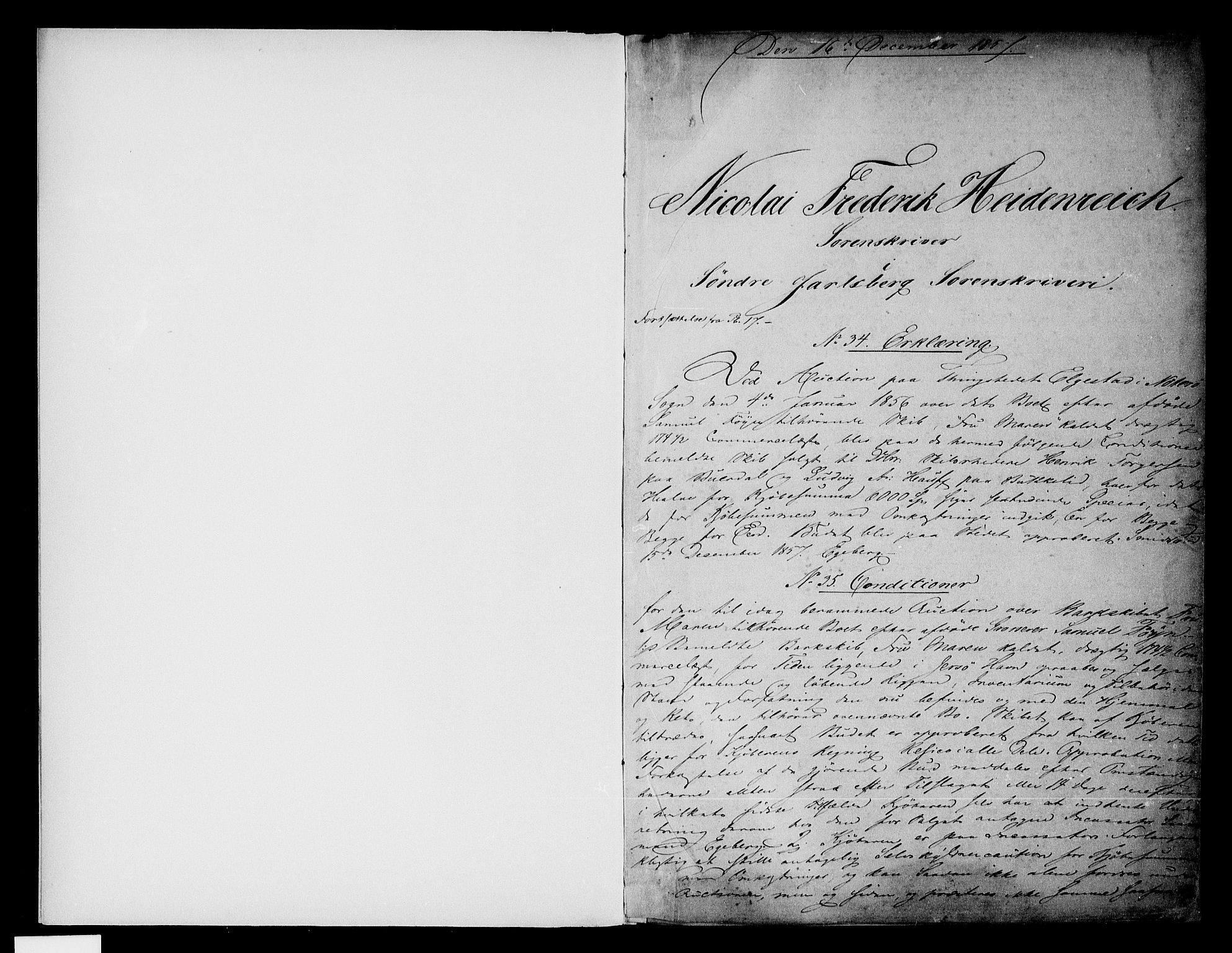 Søndre Jarlsberg sorenskriveri, SAKO/A-129/G/Ga/Gaa/L0018: Mortgage book no. I 18, 1857-1860, p. 1