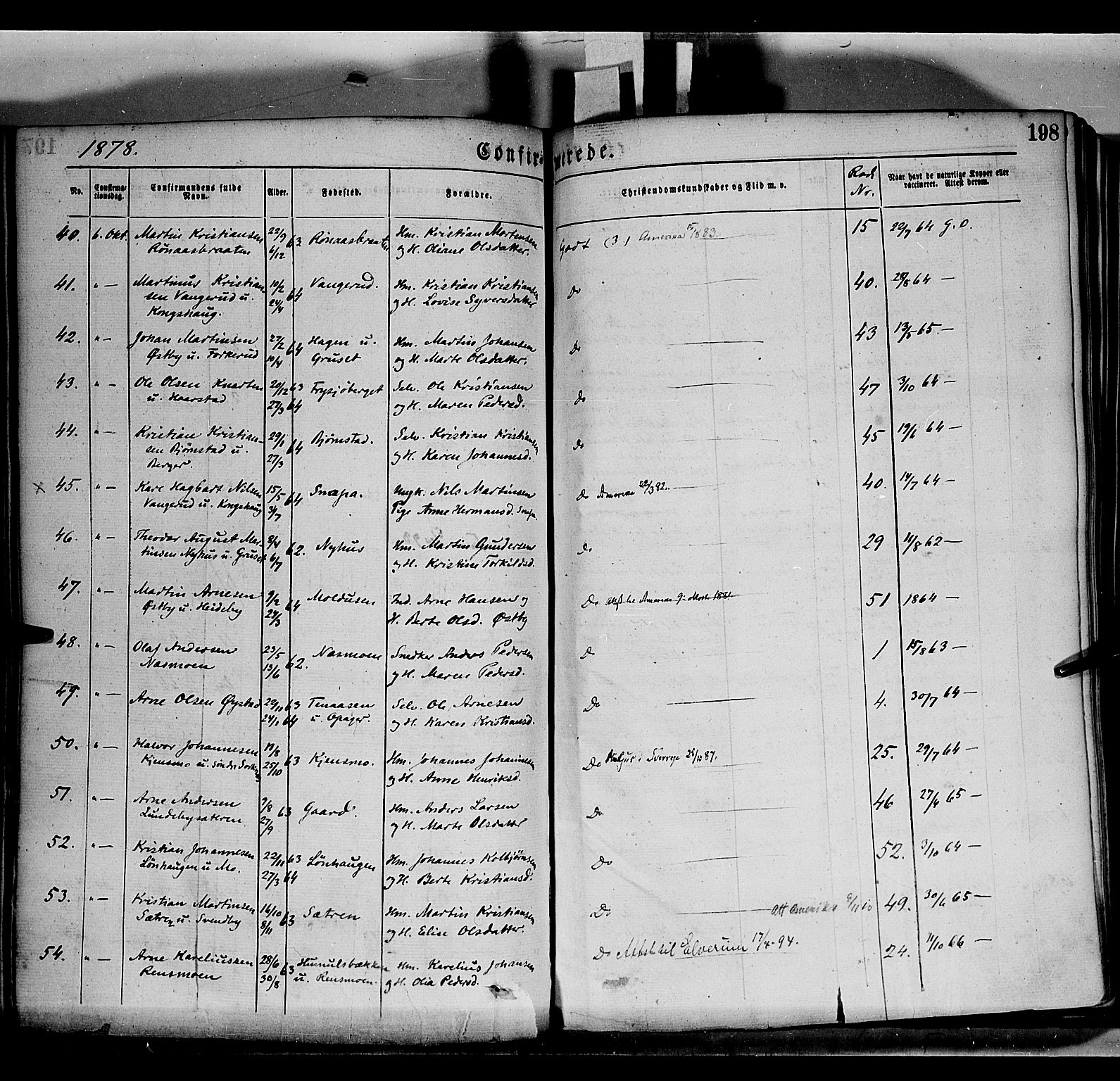 Grue prestekontor, AV/SAH-PREST-036/H/Ha/Haa/L0011: Parish register (official) no. 11, 1873-1880, p. 198