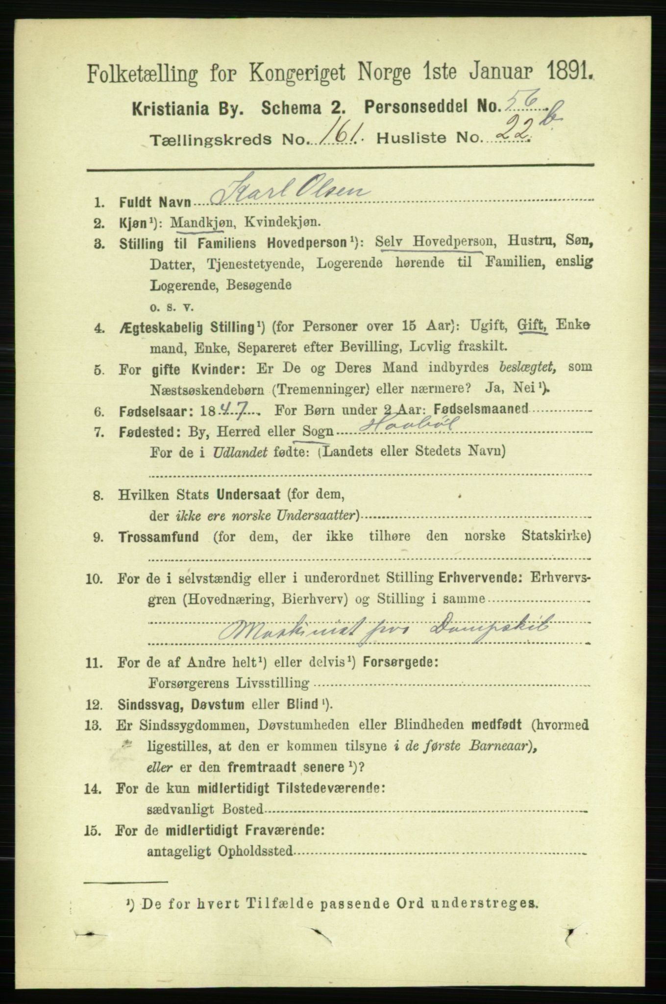 RA, 1891 census for 0301 Kristiania, 1891, p. 92356