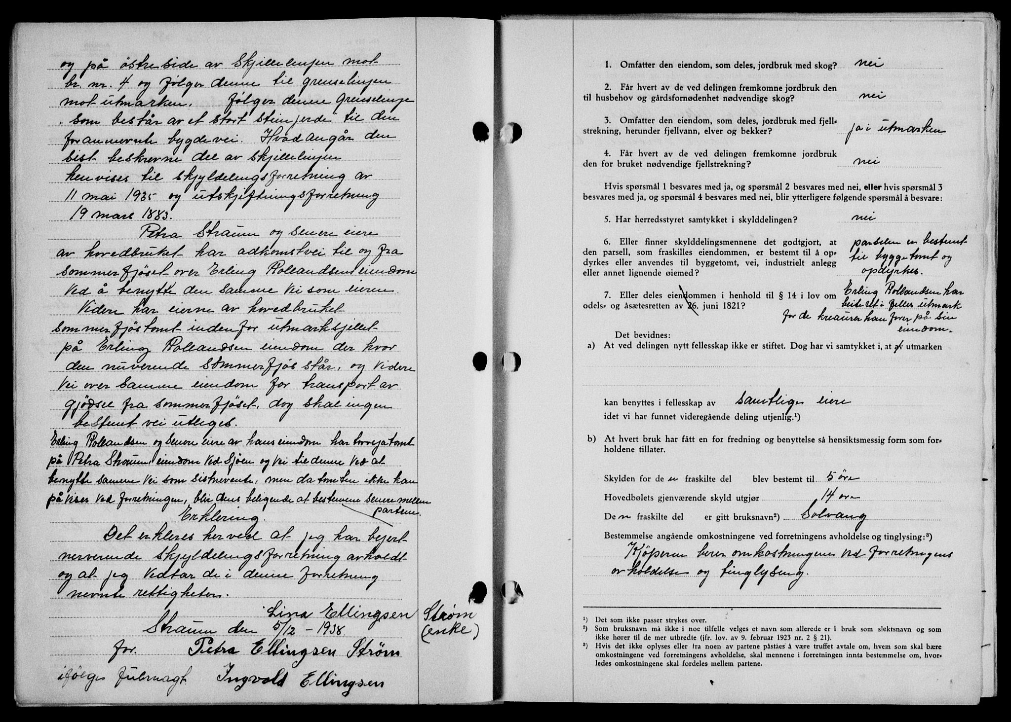 Lofoten sorenskriveri, SAT/A-0017/1/2/2C/L0005a: Mortgage book no. 5a, 1939-1939, Diary no: : 66/1939