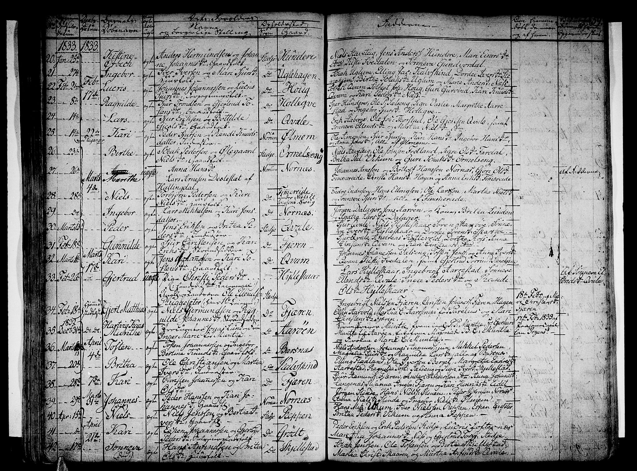 Sogndal sokneprestembete, SAB/A-81301/H/Haa/Haaa/L0010: Parish register (official) no. A 10, 1821-1838, p. 59