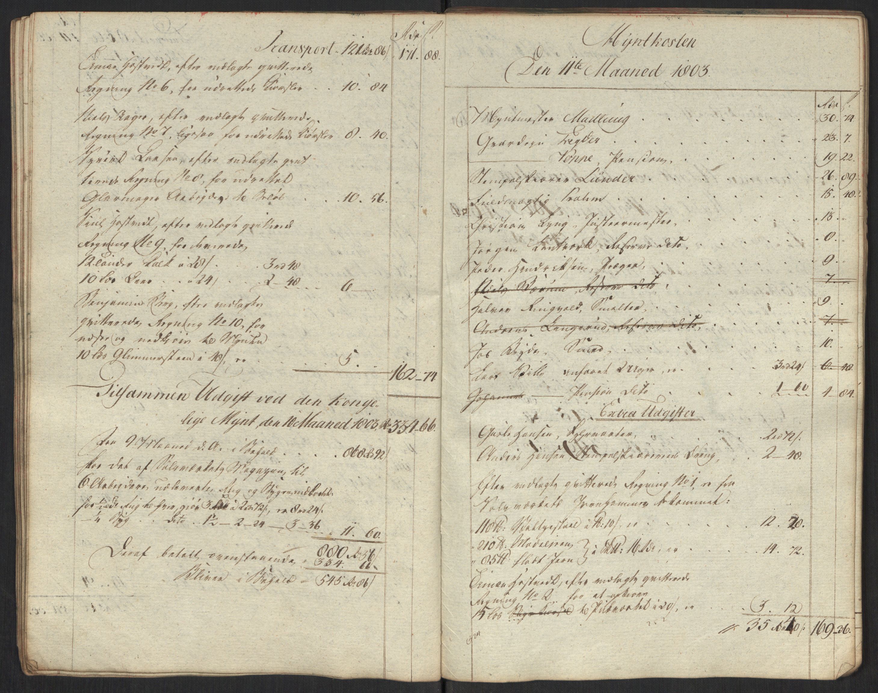 Rentekammeret inntil 1814, Realistisk ordnet avdeling, AV/RA-EA-4070/Oa/L0010: [Y8]: Regninger for Kongsbergs mynt., 1760-1805, p. 646