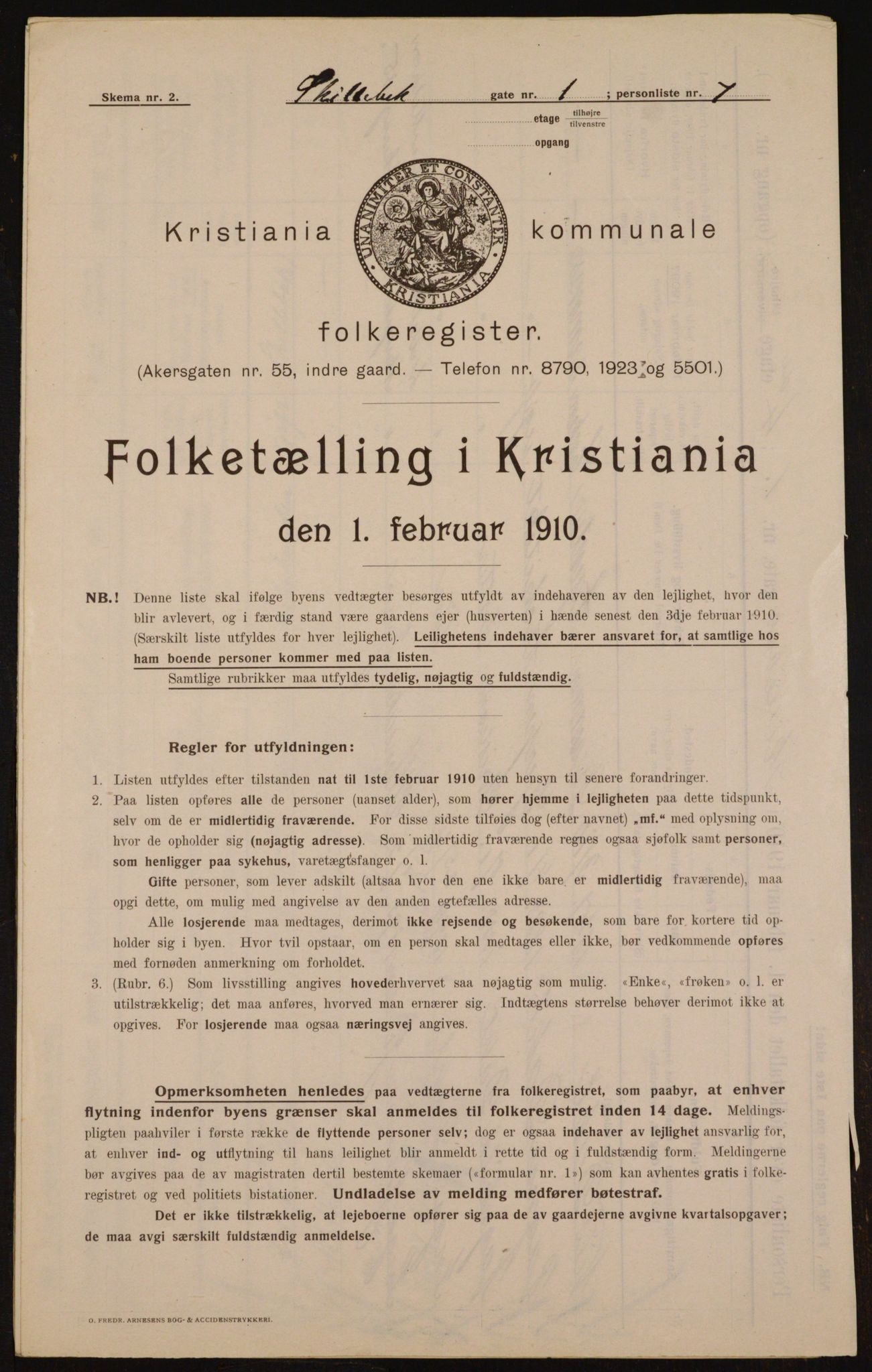 OBA, Municipal Census 1910 for Kristiania, 1910, p. 91021