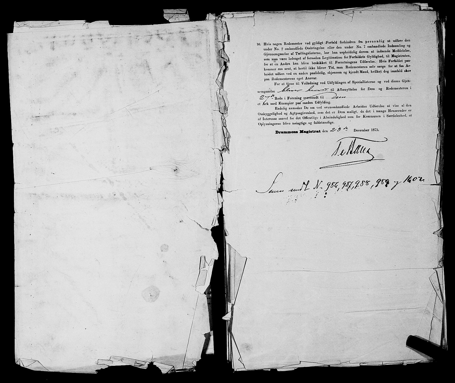 SAKO, 1875 census for 0602 Drammen, 1875, p. 2550