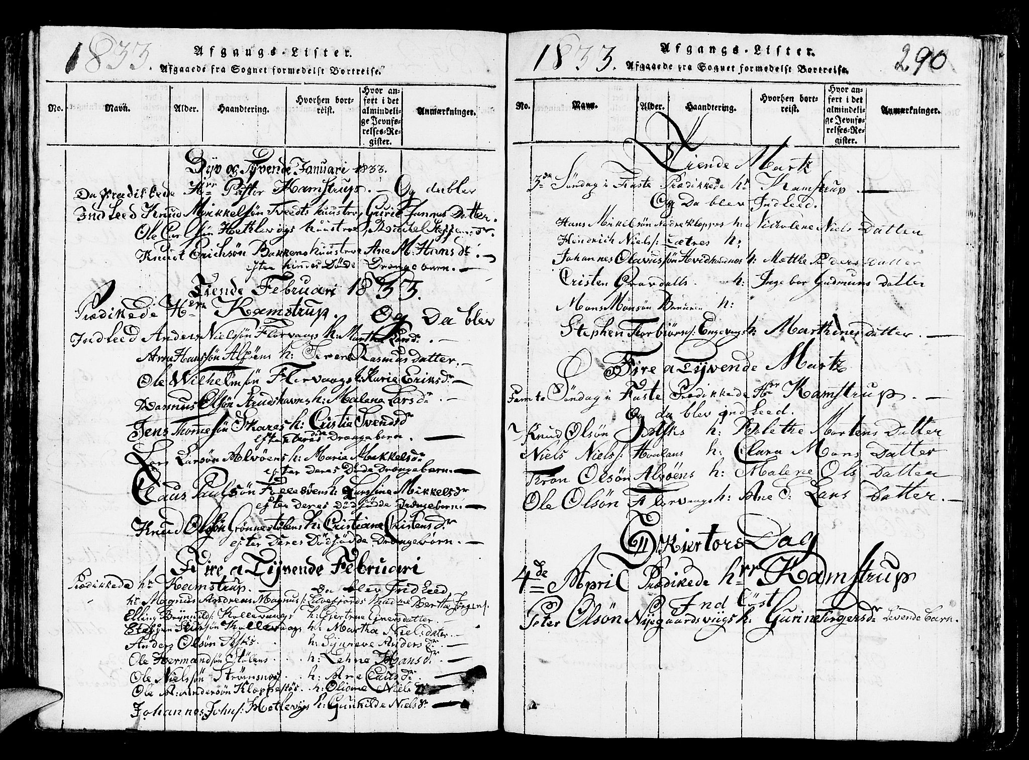 Askøy Sokneprestembete, SAB/A-74101/H/Ha/Hab/Haba/L0002: Parish register (copy) no. A 2, 1815-1846, p. 290