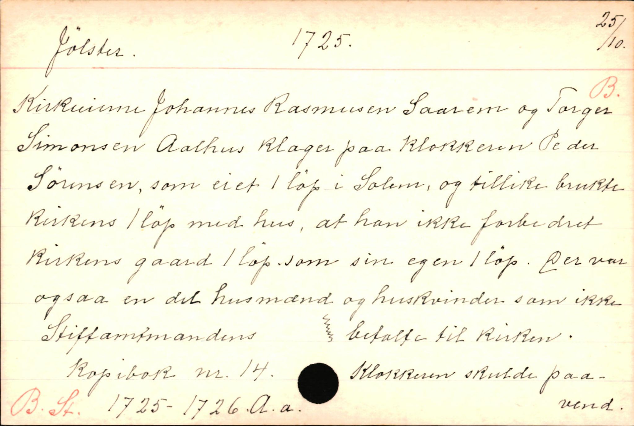 Haugen, Johannes - lærer, AV/SAB-SAB/PA-0036/01/L0001: Om klokkere og lærere, 1521-1904, p. 6809