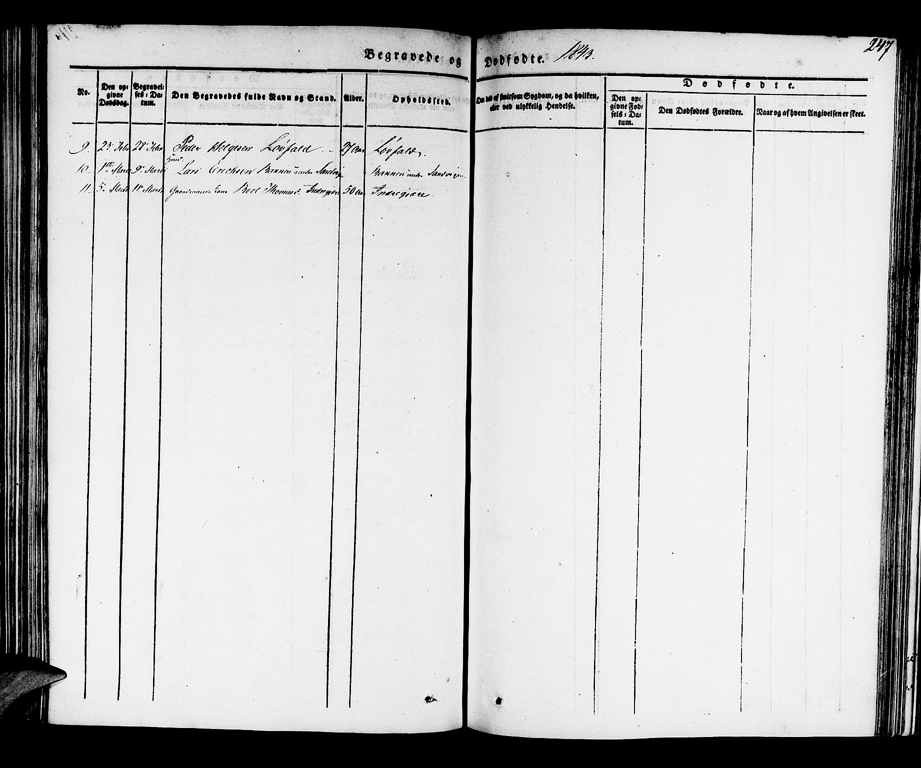 Kvinnherad sokneprestembete, SAB/A-76401/H/Haa: Parish register (official) no. A 6, 1835-1843, p. 247