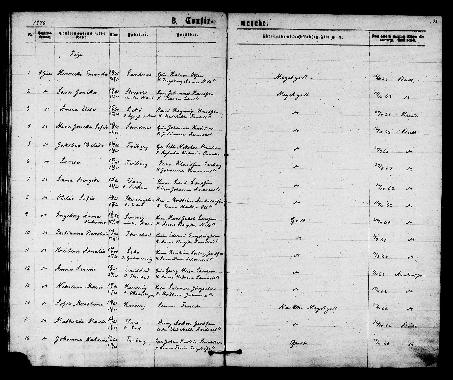 Ministerialprotokoller, klokkerbøker og fødselsregistre - Nord-Trøndelag, SAT/A-1458/784/L0671: Parish register (official) no. 784A06, 1876-1879, p. 38