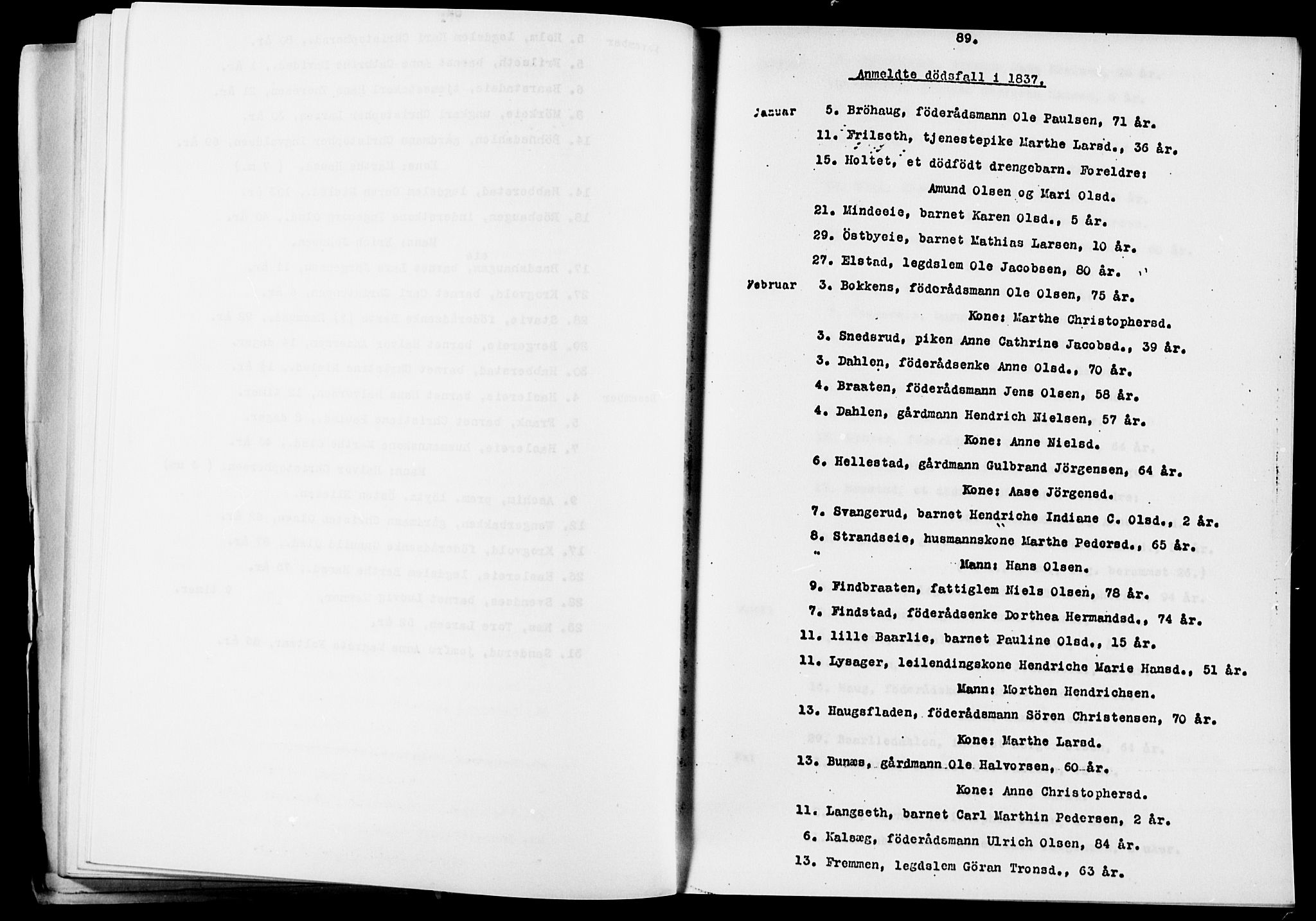 Eidsvoll prestekontor Kirkebøker, SAO/A-10888/O/Oa/L0005: Other parish register no. 5, 1815-1865, p. 89