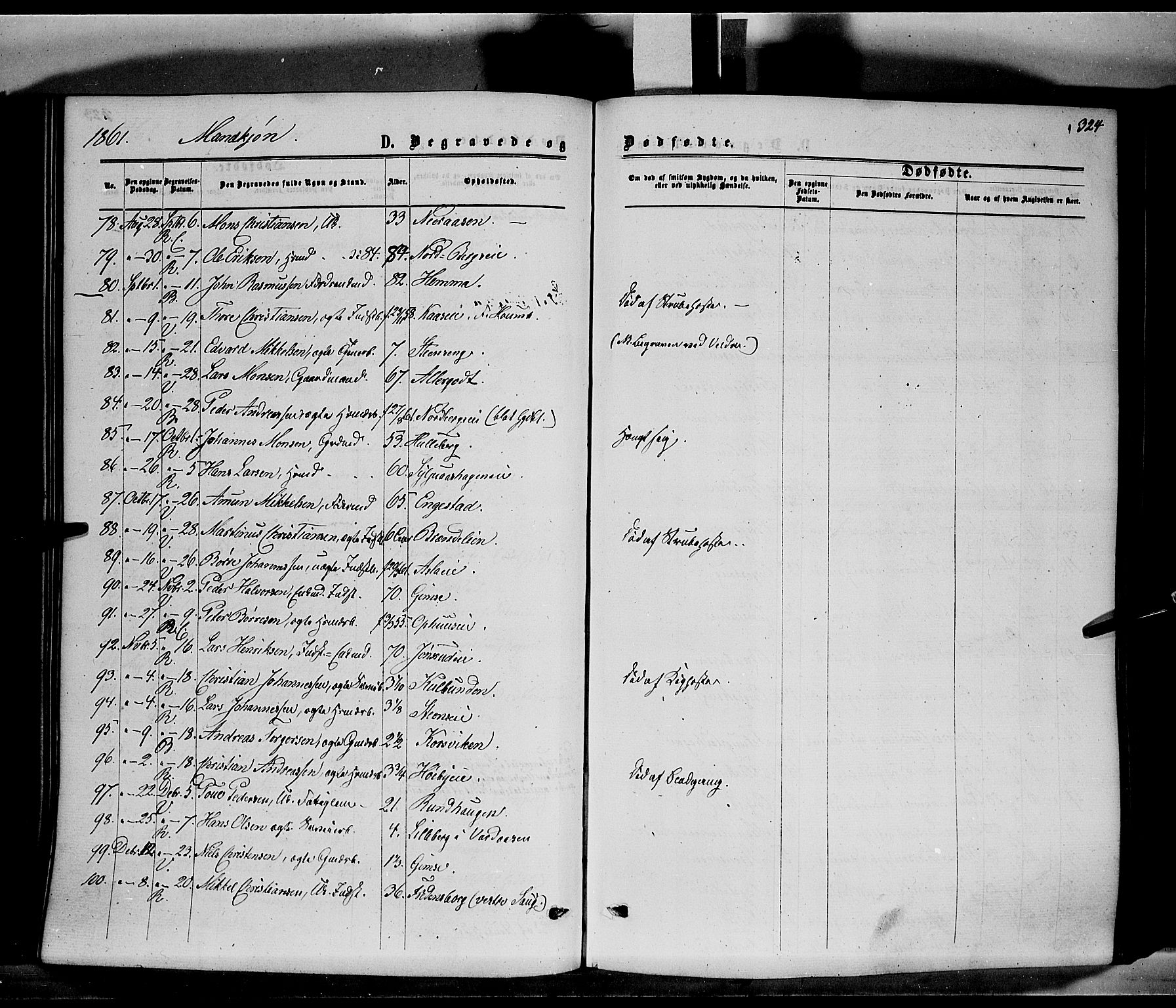 Ringsaker prestekontor, AV/SAH-PREST-014/K/Ka/L0010: Parish register (official) no. 10, 1861-1869, p. 324