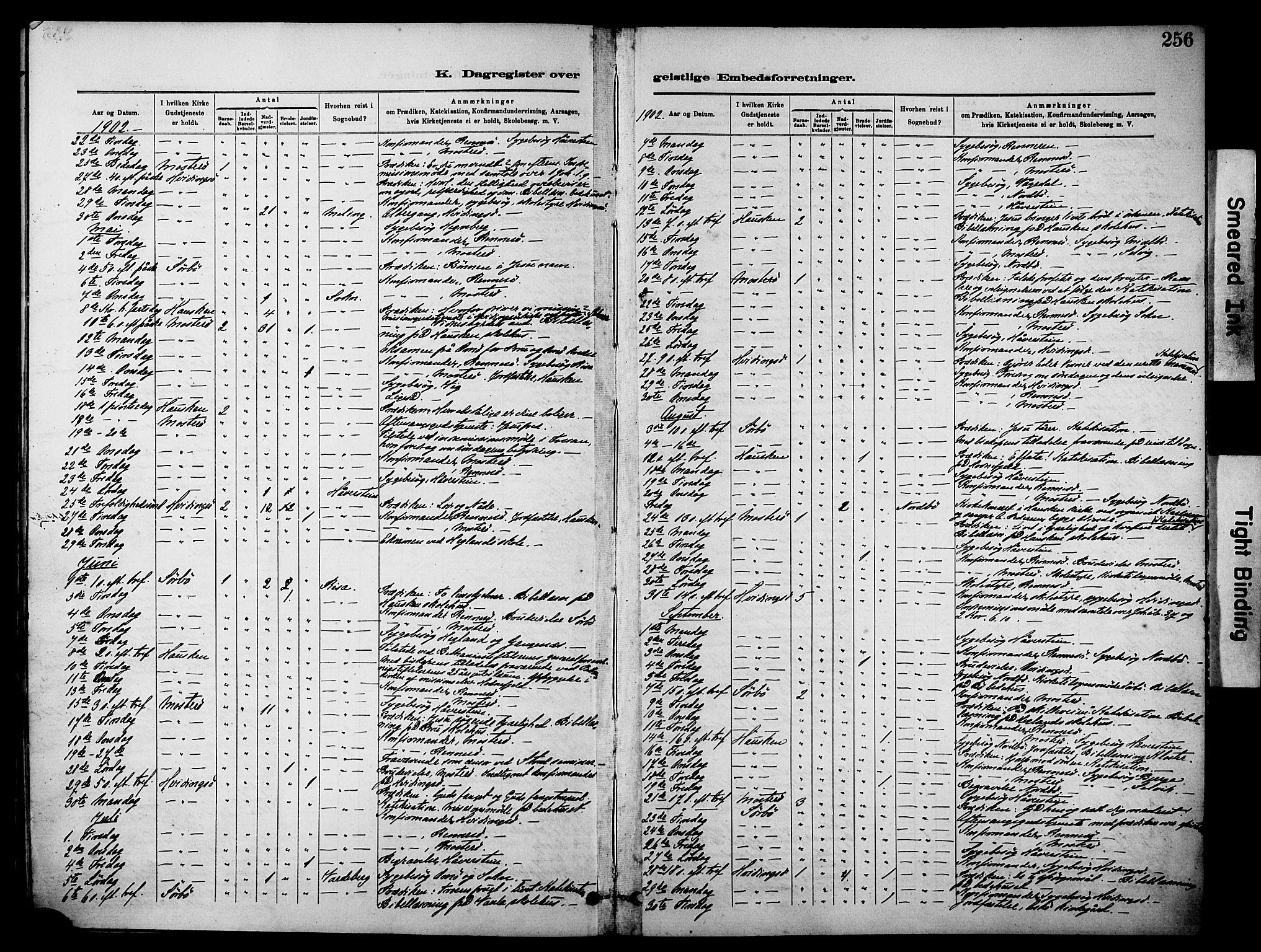 Rennesøy sokneprestkontor, AV/SAST-A -101827/H/Ha/Haa/L0012: Parish register (official) no. A 13, 1885-1917, p. 256