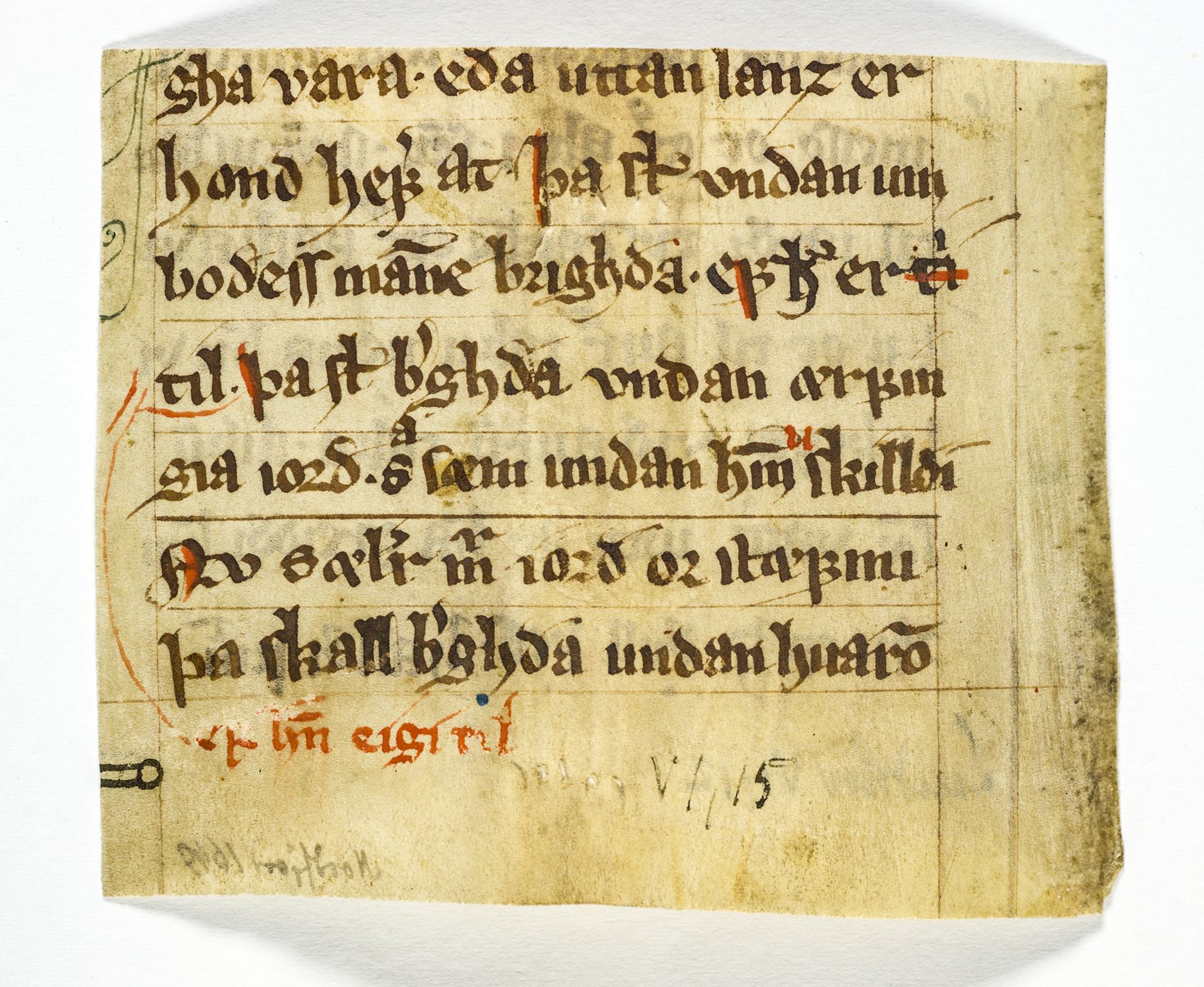 Riksarkivets diplomsamling, AV/RA-EA-5965/F26/L0003: Norrøne membranfragmenter bestand 11-30, 1100-1536, p. 46