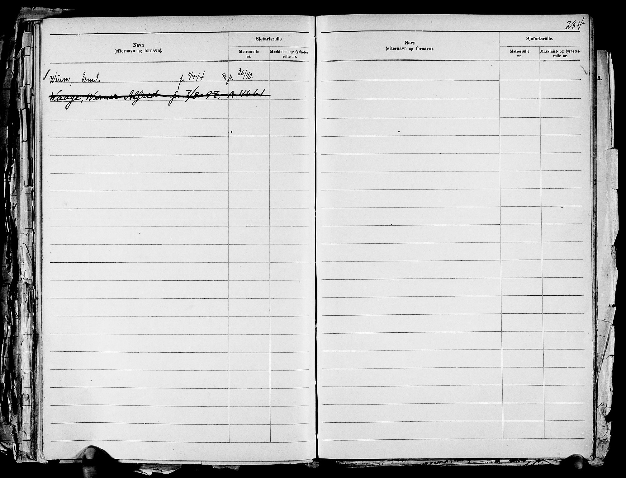 Drammen innrulleringsdistrikt, SAKO/A-781/G/Ga/L0001: Navneregister til rullene, 1860-1948, p. 306