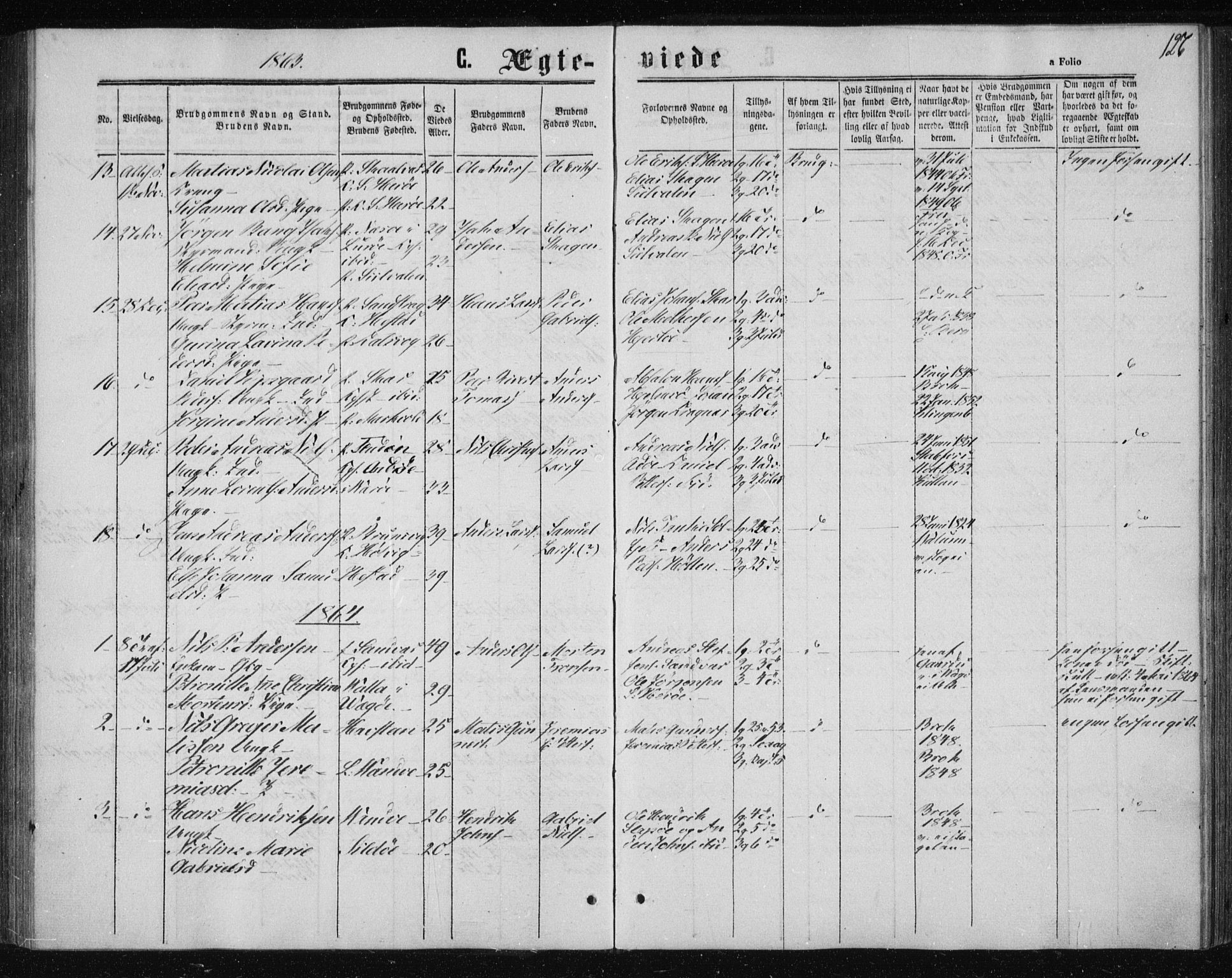 Ministerialprotokoller, klokkerbøker og fødselsregistre - Nordland, SAT/A-1459/834/L0505: Parish register (official) no. 834A03, 1862-1871, p. 127