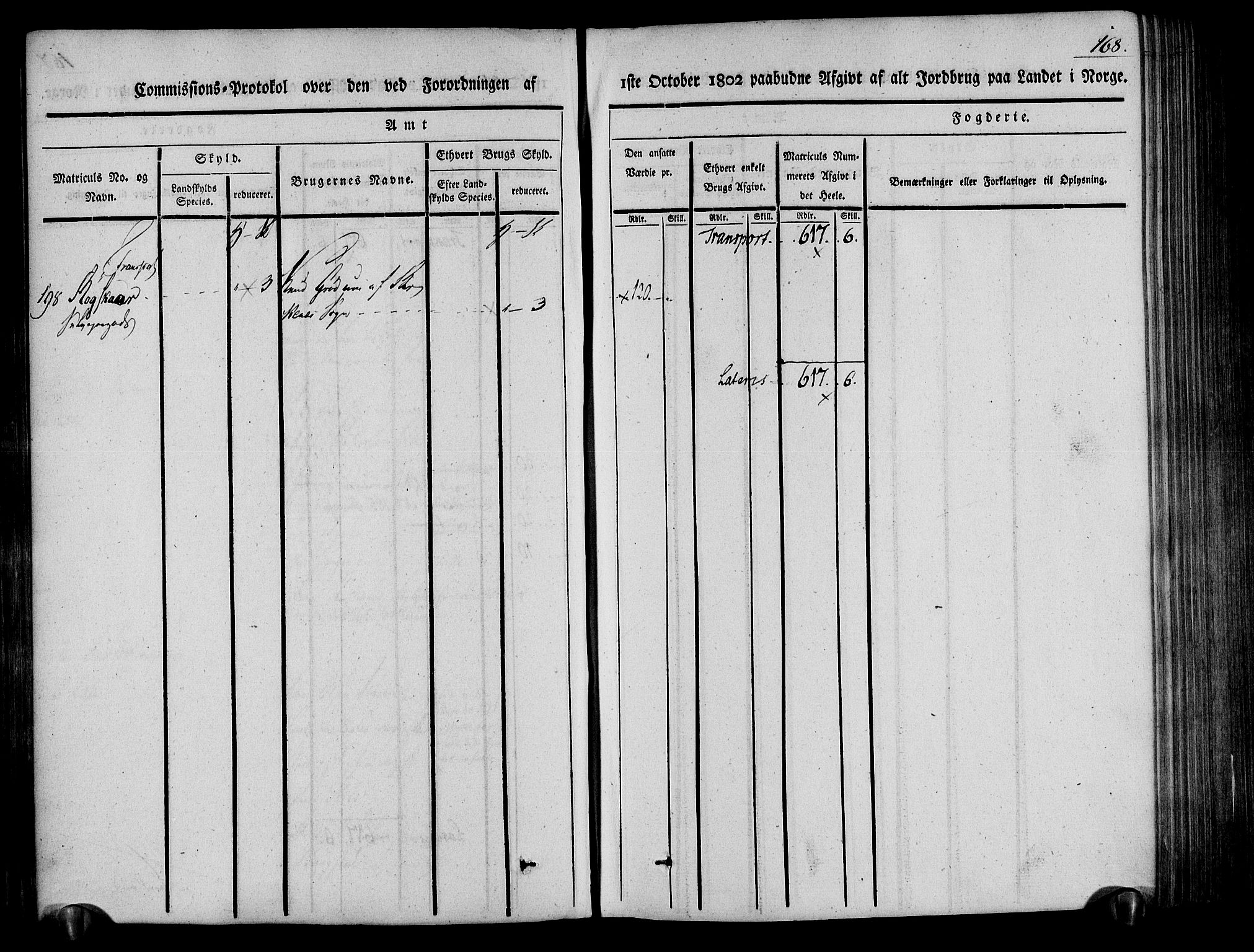 Rentekammeret inntil 1814, Realistisk ordnet avdeling, AV/RA-EA-4070/N/Ne/Nea/L0078: Nedenes fogderi. Kommisjonsprotokoll "Nr. 1", for Sand og Bringsvær skipreider, 1803, p. 170