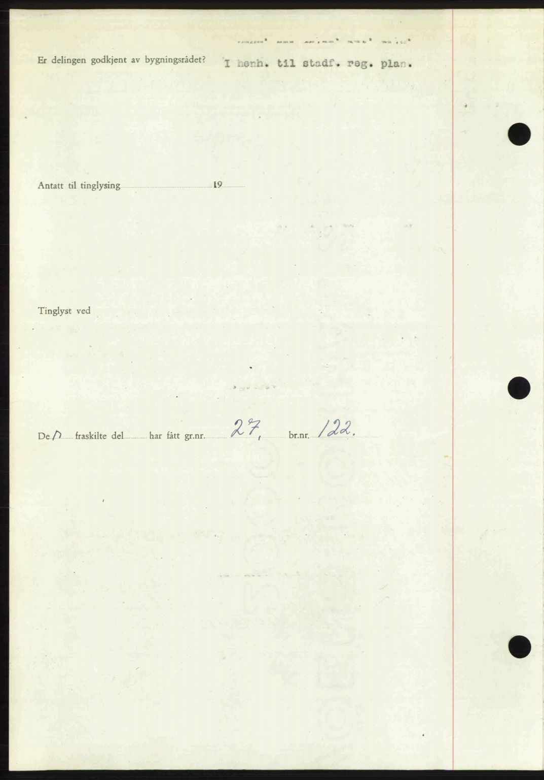 Romsdal sorenskriveri, AV/SAT-A-4149/1/2/2C: Mortgage book no. A28, 1948-1949, Diary no: : 233/1949