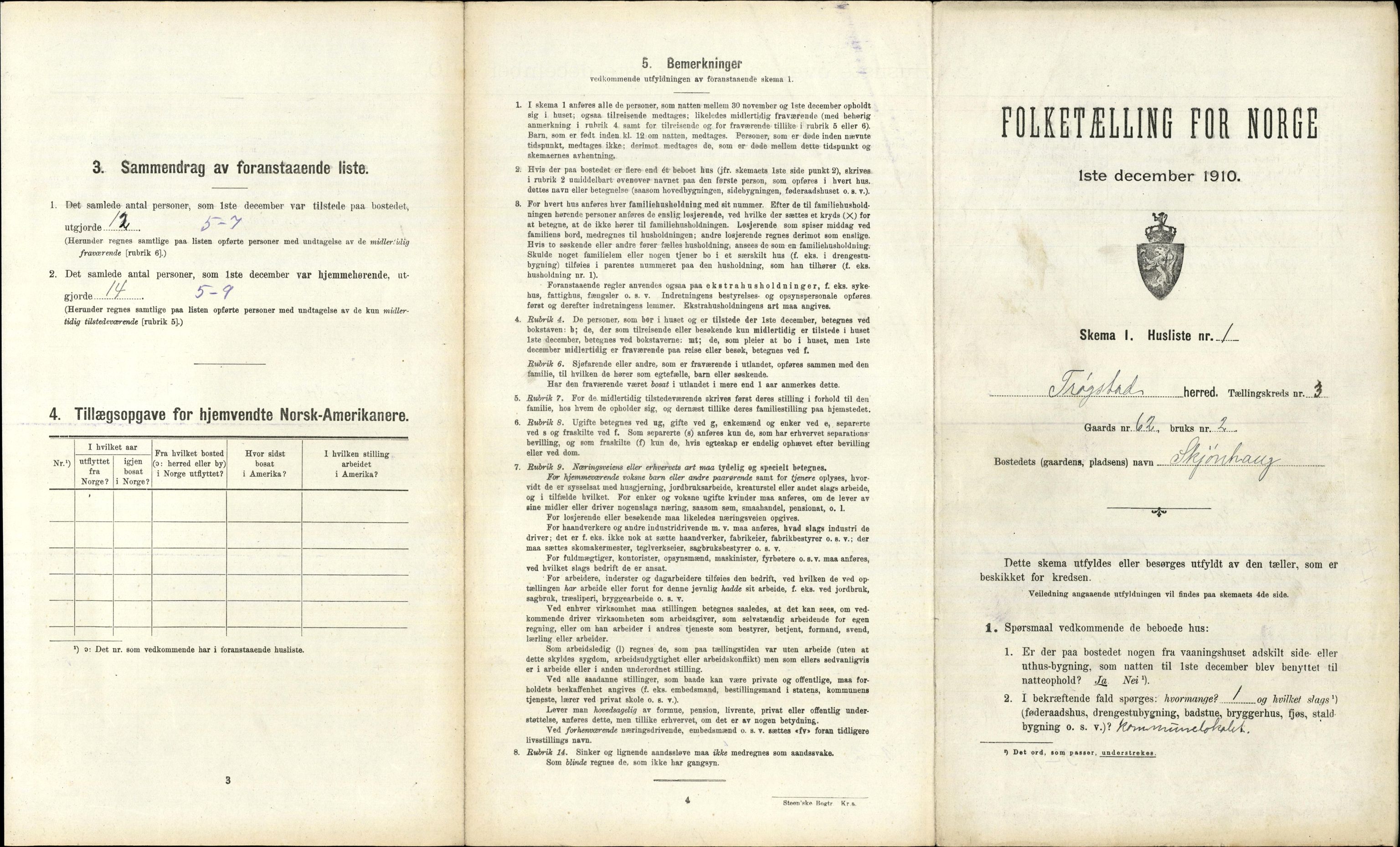 RA, 1910 census for Trøgstad, 1910, p. 277