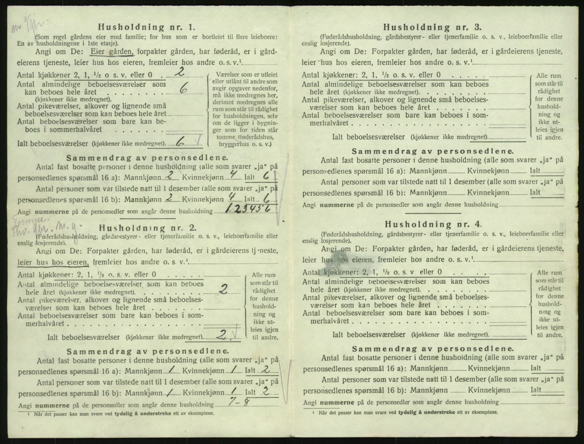 SAK, 1920 census for Iveland, 1920, p. 38