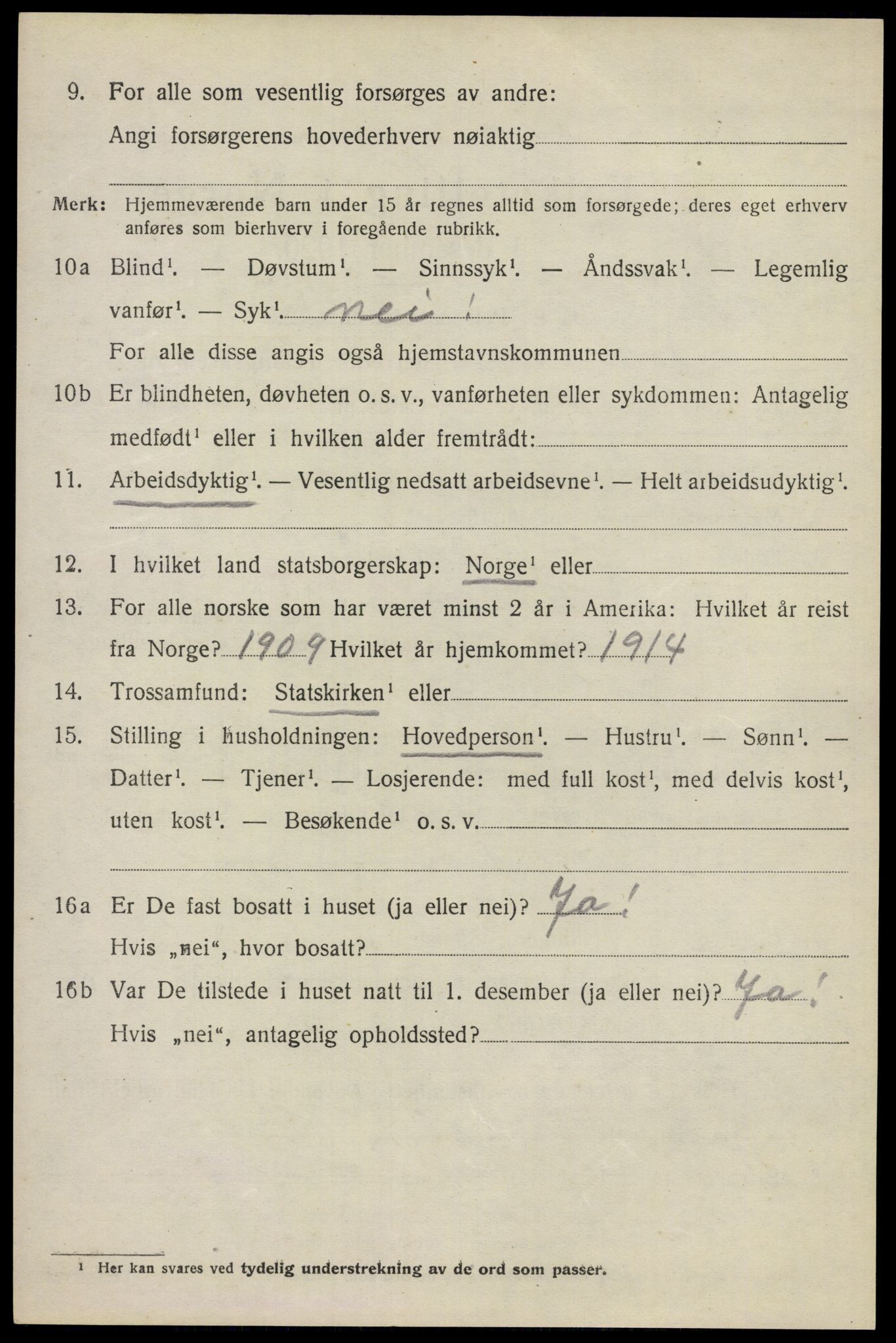 SAO, 1920 census for Bærum, 1920, p. 5909