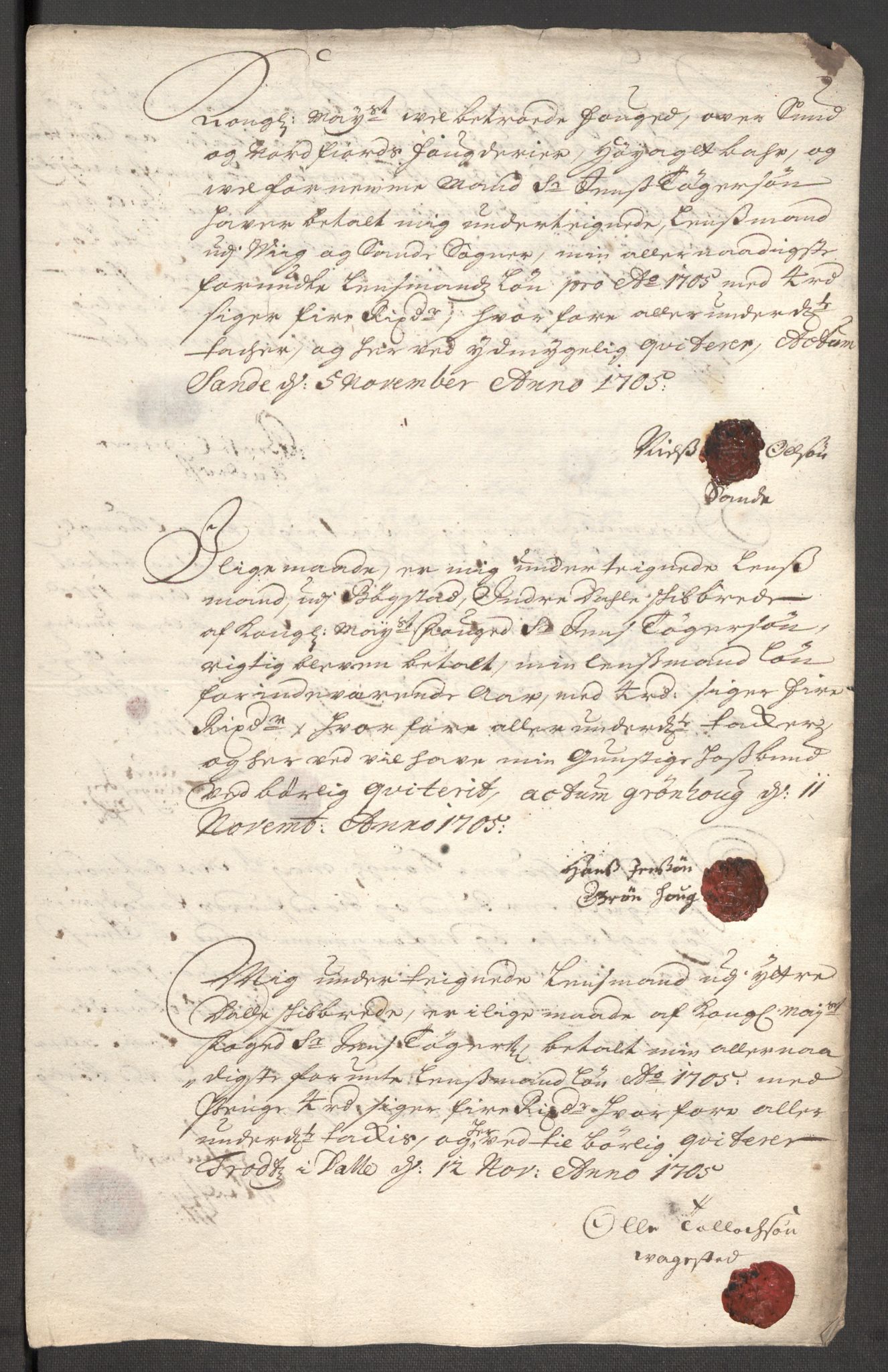 Rentekammeret inntil 1814, Reviderte regnskaper, Fogderegnskap, AV/RA-EA-4092/R53/L3429: Fogderegnskap Sunn- og Nordfjord, 1705, p. 179