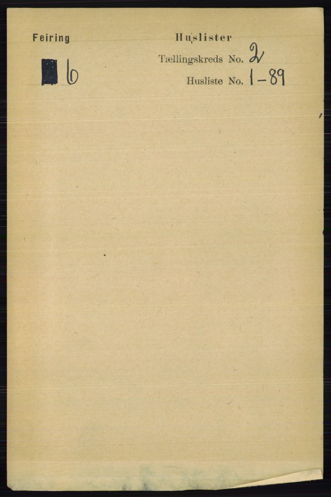 RA, 1891 census for 0240 Feiring, 1891, p. 669