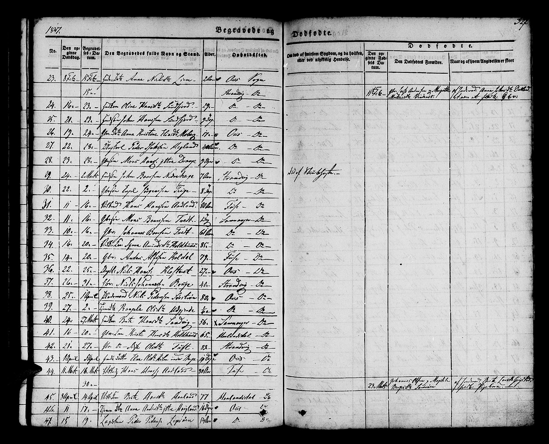 Os sokneprestembete, AV/SAB-A-99929: Parish register (official) no. A 15, 1839-1851, p. 328