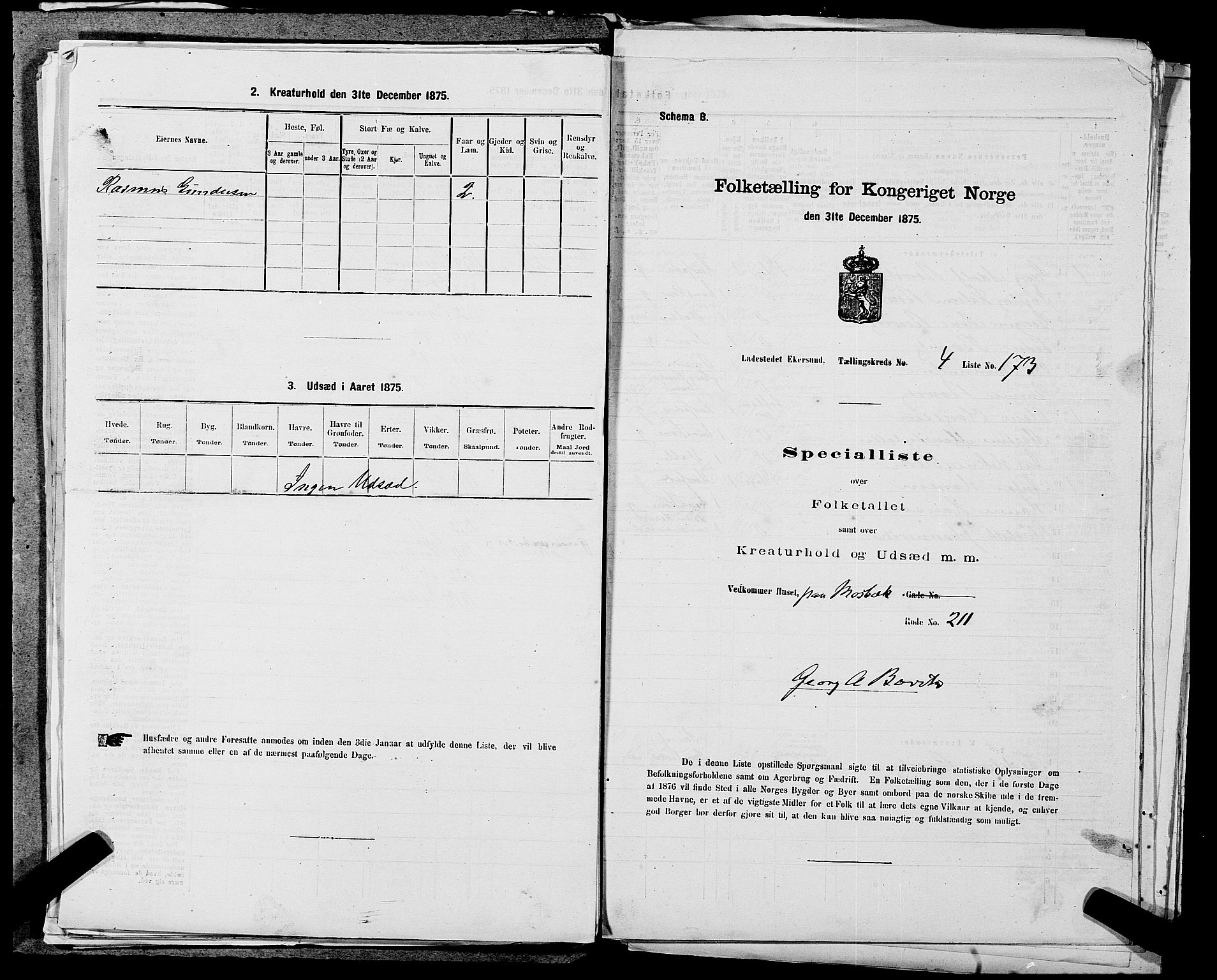 SAST, 1875 census for 1101B Eigersund parish, Egersund town, 1875, p. 369