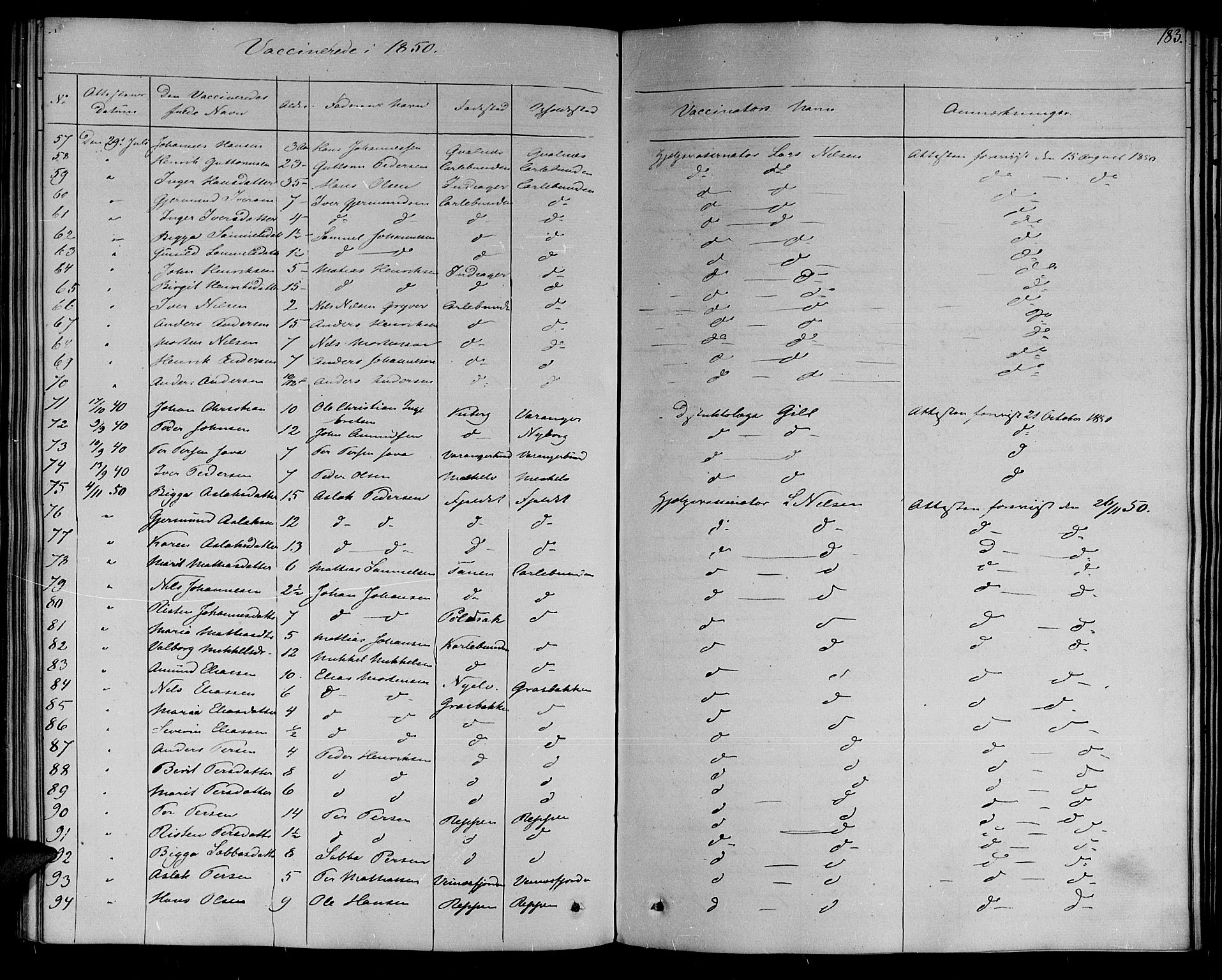 Nesseby sokneprestkontor, SATØ/S-1330/H/Ha/L0001kirke: Parish register (official) no. 1, 1838-1855, p. 183