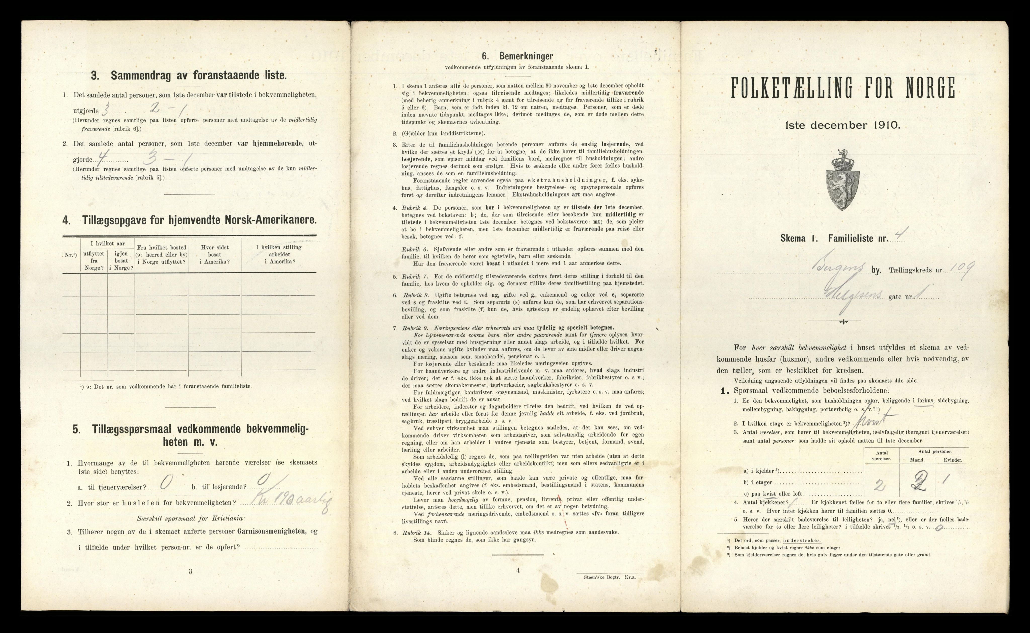 RA, 1910 census for Bergen, 1910, p. 38631