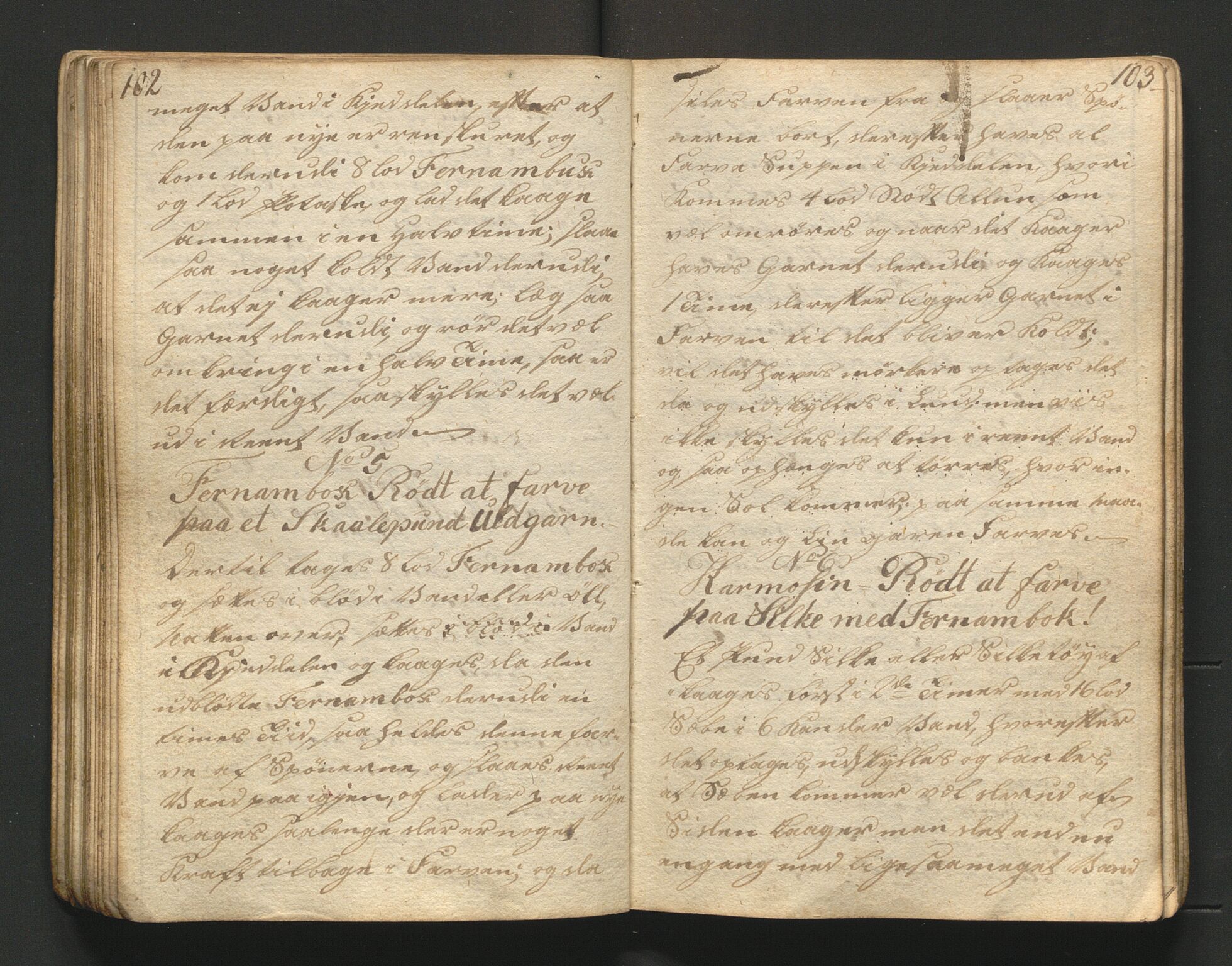 Pa 1464 - Langballe, Hulleborg, AV/SAST-A-101779/F/L0001: Oppskriftsbok, 1805-1810, p. 102-103