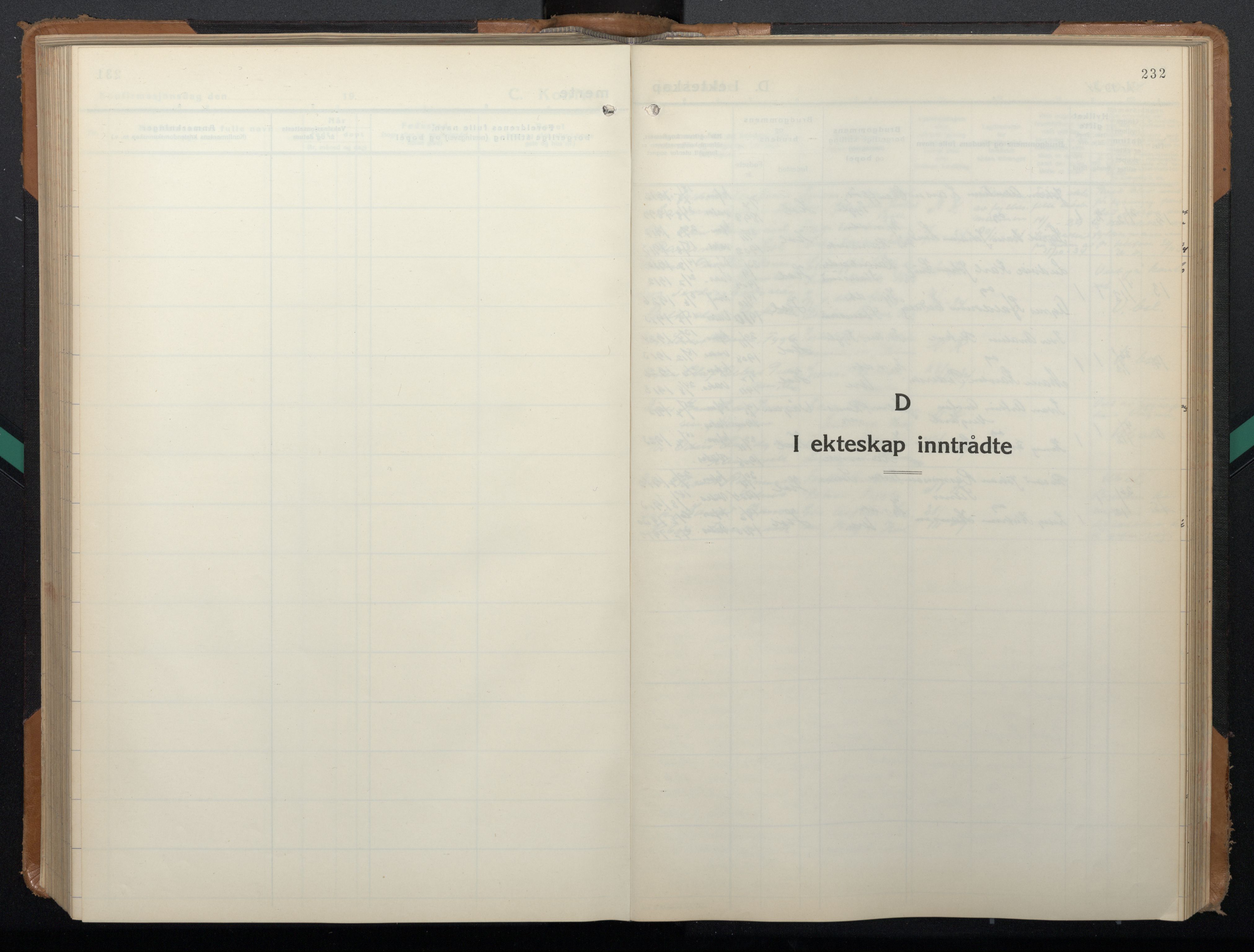 Ministerialprotokoller, klokkerbøker og fødselsregistre - Nordland, SAT/A-1459/882/L1184: Parish register (copy) no. 882C02, 1932-1951, p. 232