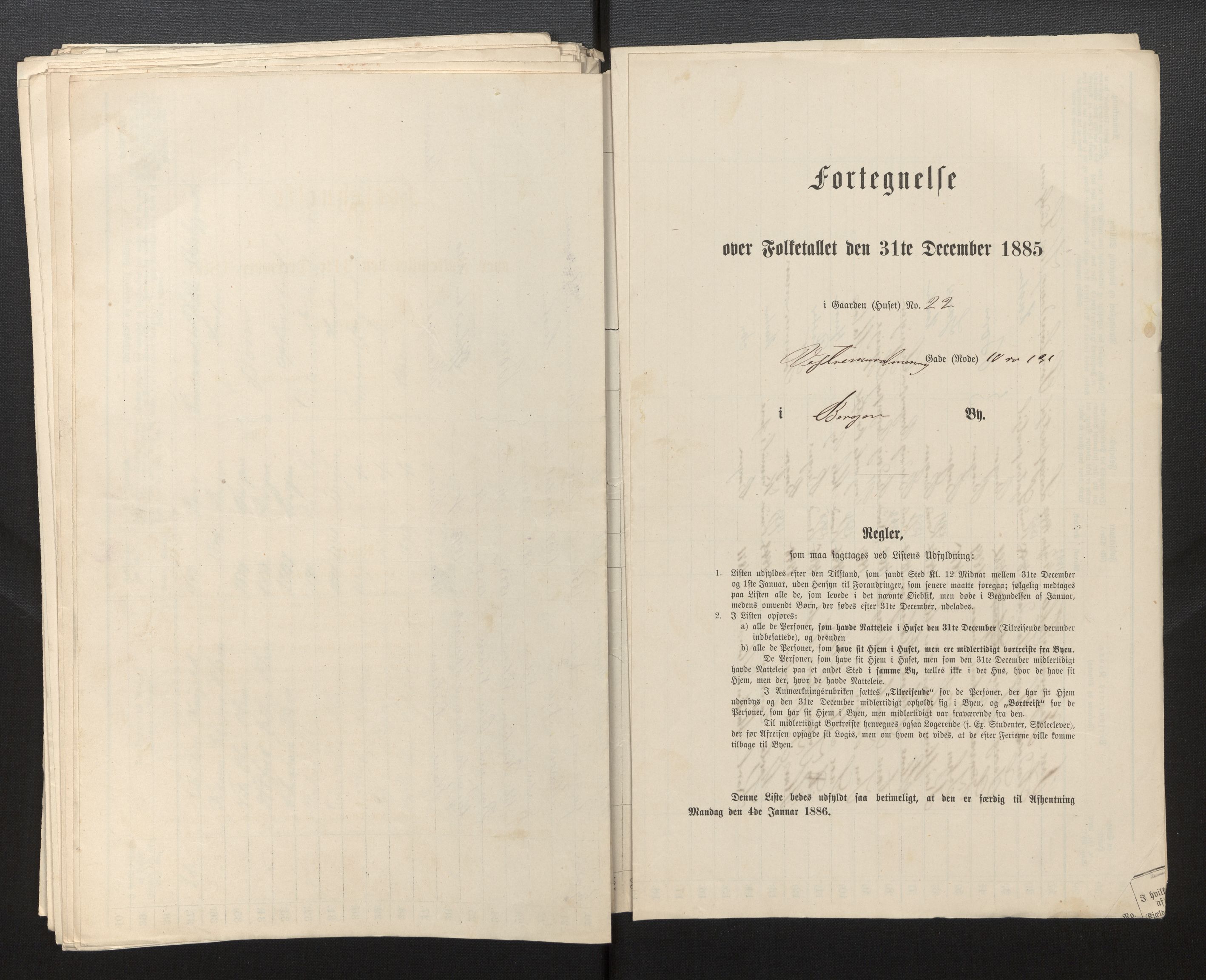 SAB, 1885 census for 1301 Bergen, 1885, p. 3965