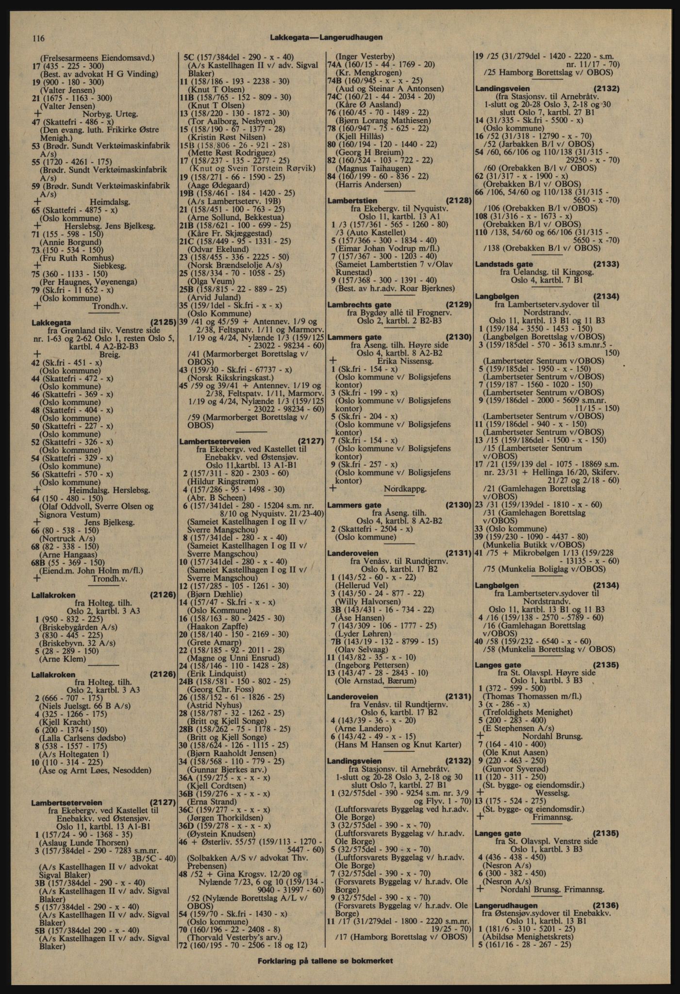 Kristiania/Oslo adressebok, PUBL/-, 1977-1978, p. 116