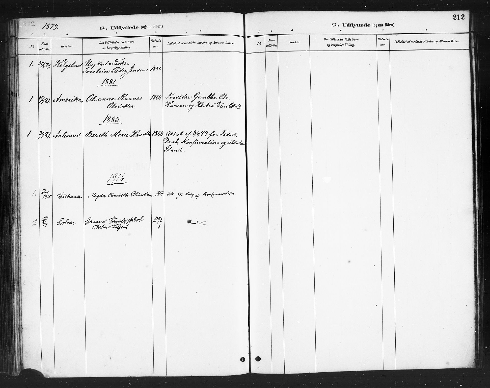 Ministerialprotokoller, klokkerbøker og fødselsregistre - Nordland, AV/SAT-A-1459/808/L0131: Parish register (copy) no. 808C02, 1879-1919, p. 212