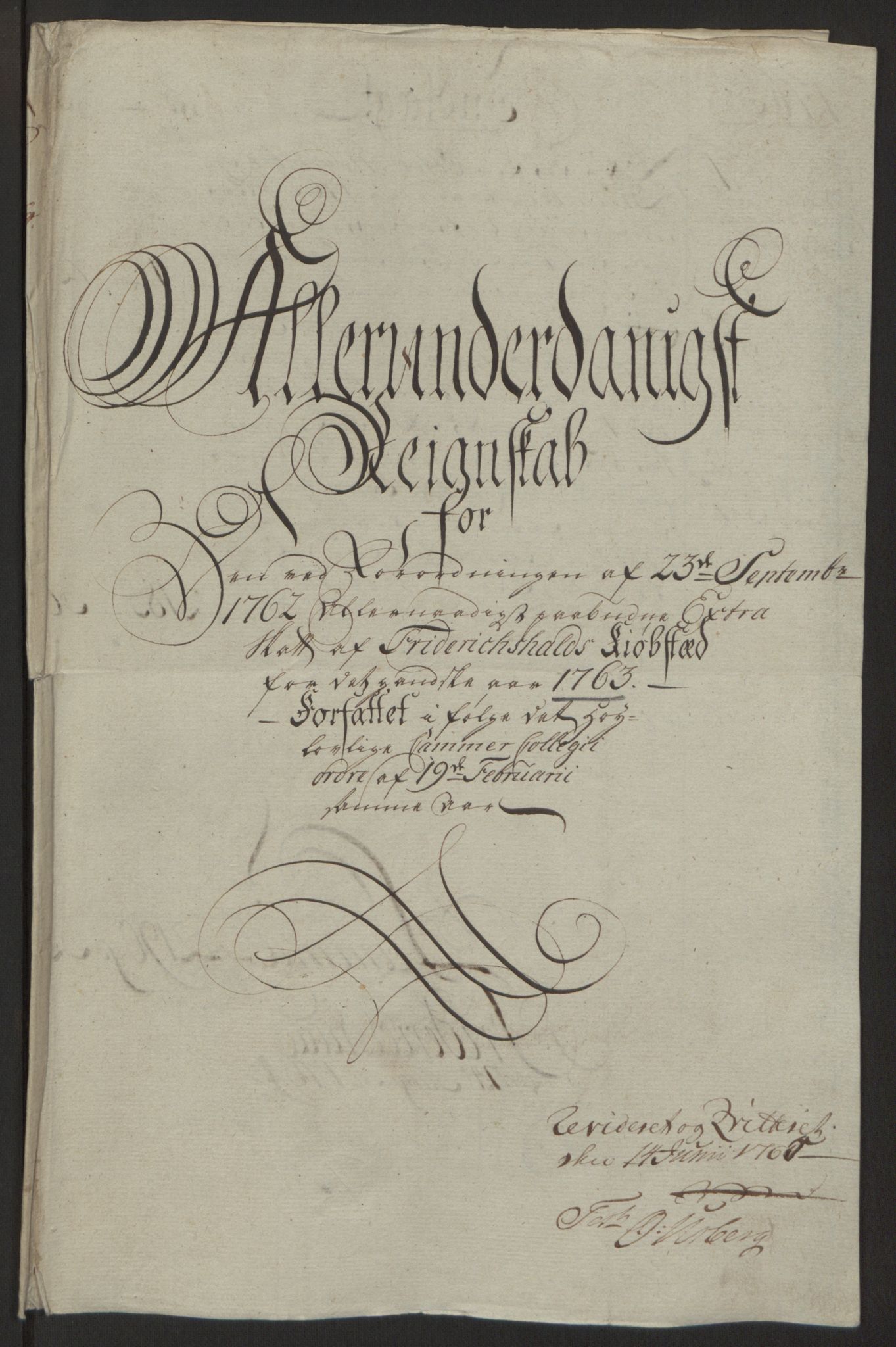 Rentekammeret inntil 1814, Reviderte regnskaper, Byregnskaper, RA/EA-4066/R/Ra/L0006/0001: [A4] Kontribusjonsregnskap / Ekstraskatt, 1762-1772, p. 66