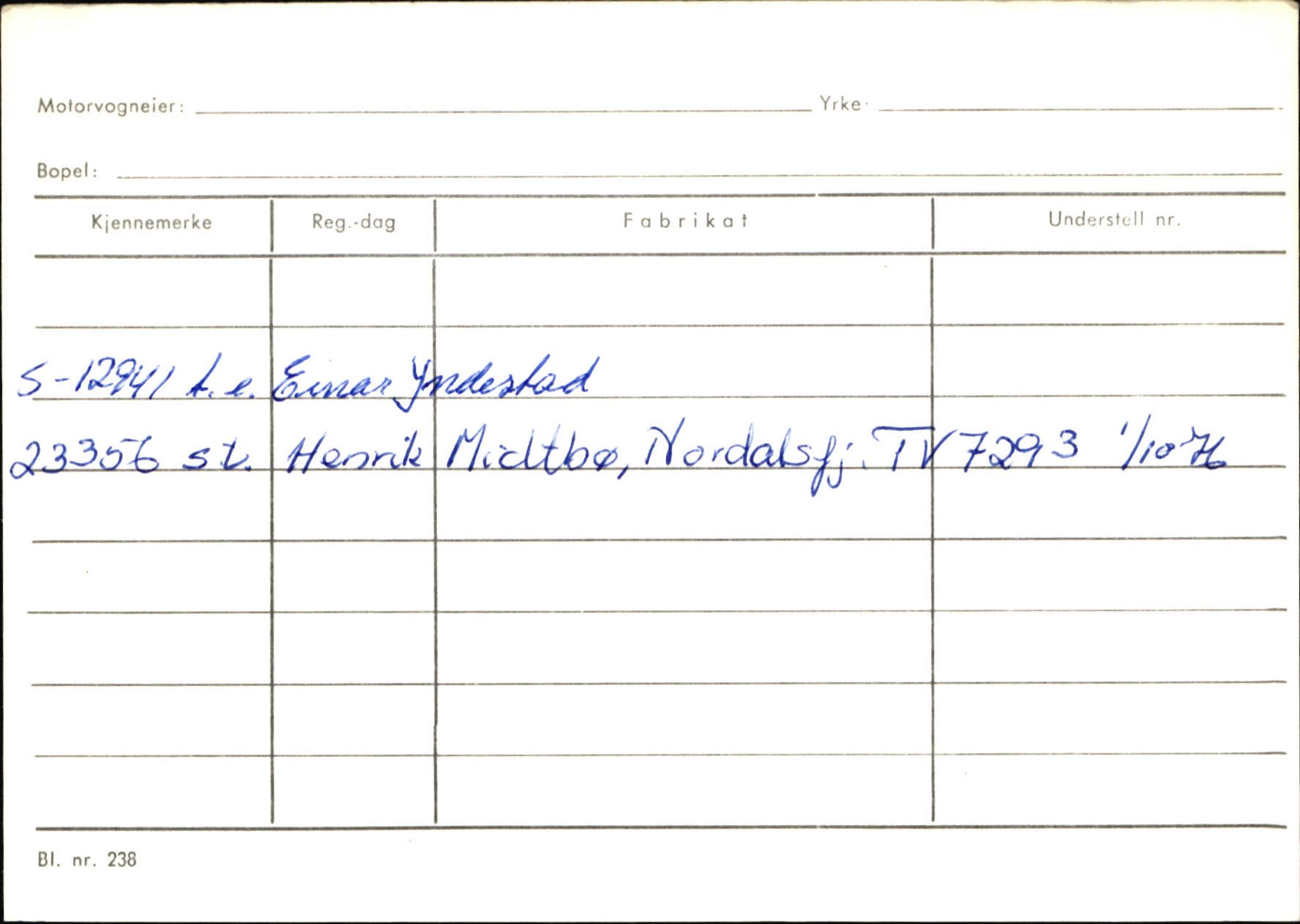 Statens vegvesen, Sogn og Fjordane vegkontor, AV/SAB-A-5301/4/F/L0132: Eigarregister Askvoll A-Å. Balestrand A-Å, 1945-1975, p. 1485