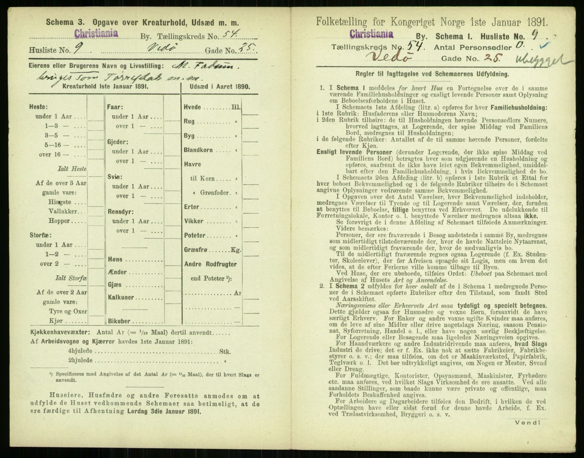 RA, 1891 census for 0301 Kristiania, 1891, p. 29969