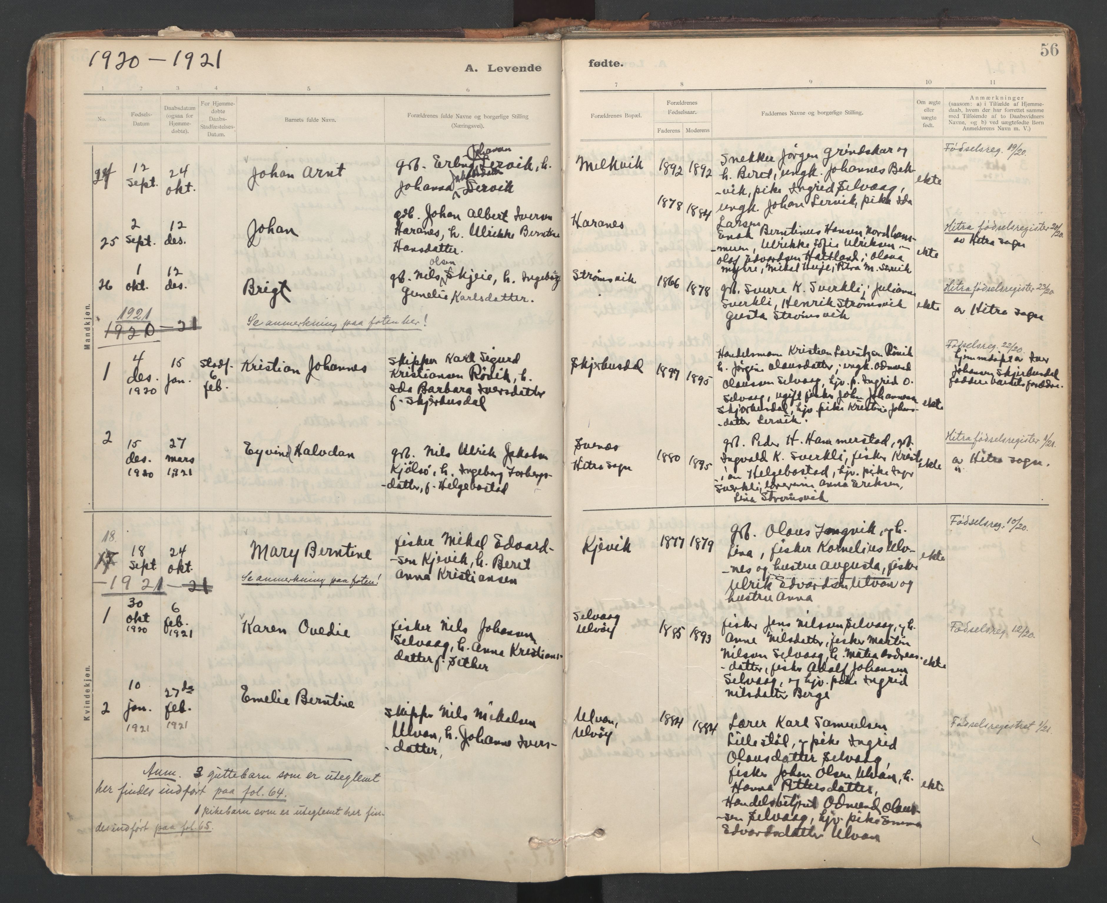 Ministerialprotokoller, klokkerbøker og fødselsregistre - Sør-Trøndelag, AV/SAT-A-1456/637/L0559: Parish register (official) no. 637A02, 1899-1923, p. 56