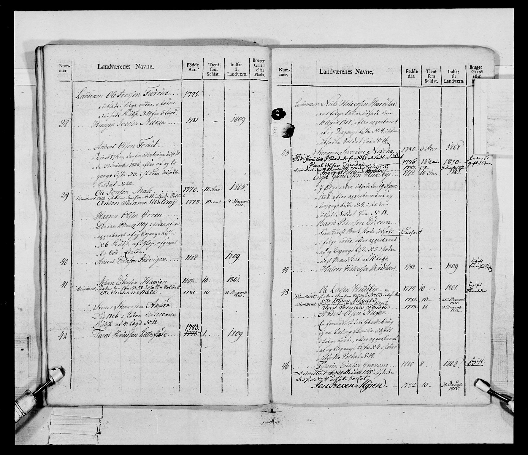 Generalitets- og kommissariatskollegiet, Det kongelige norske kommissariatskollegium, AV/RA-EA-5420/E/Eh/L0083b: 2. Trondheimske nasjonale infanteriregiment, 1810, p. 229