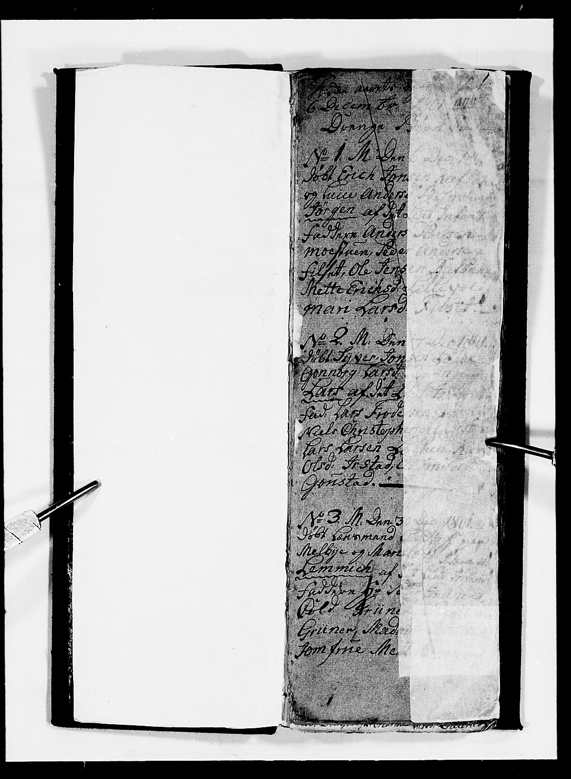 Romedal prestekontor, SAH/PREST-004/L/L0003: Parish register (copy) no. 3, 1801-1806, p. 0-1