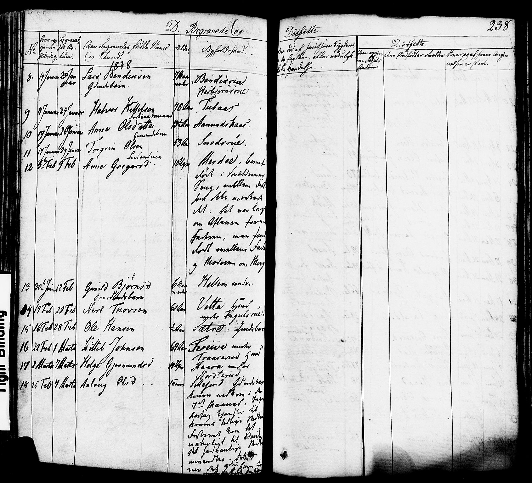 Heddal kirkebøker, SAKO/A-268/F/Fa/L0006: Parish register (official) no. I 6, 1837-1854, p. 238
