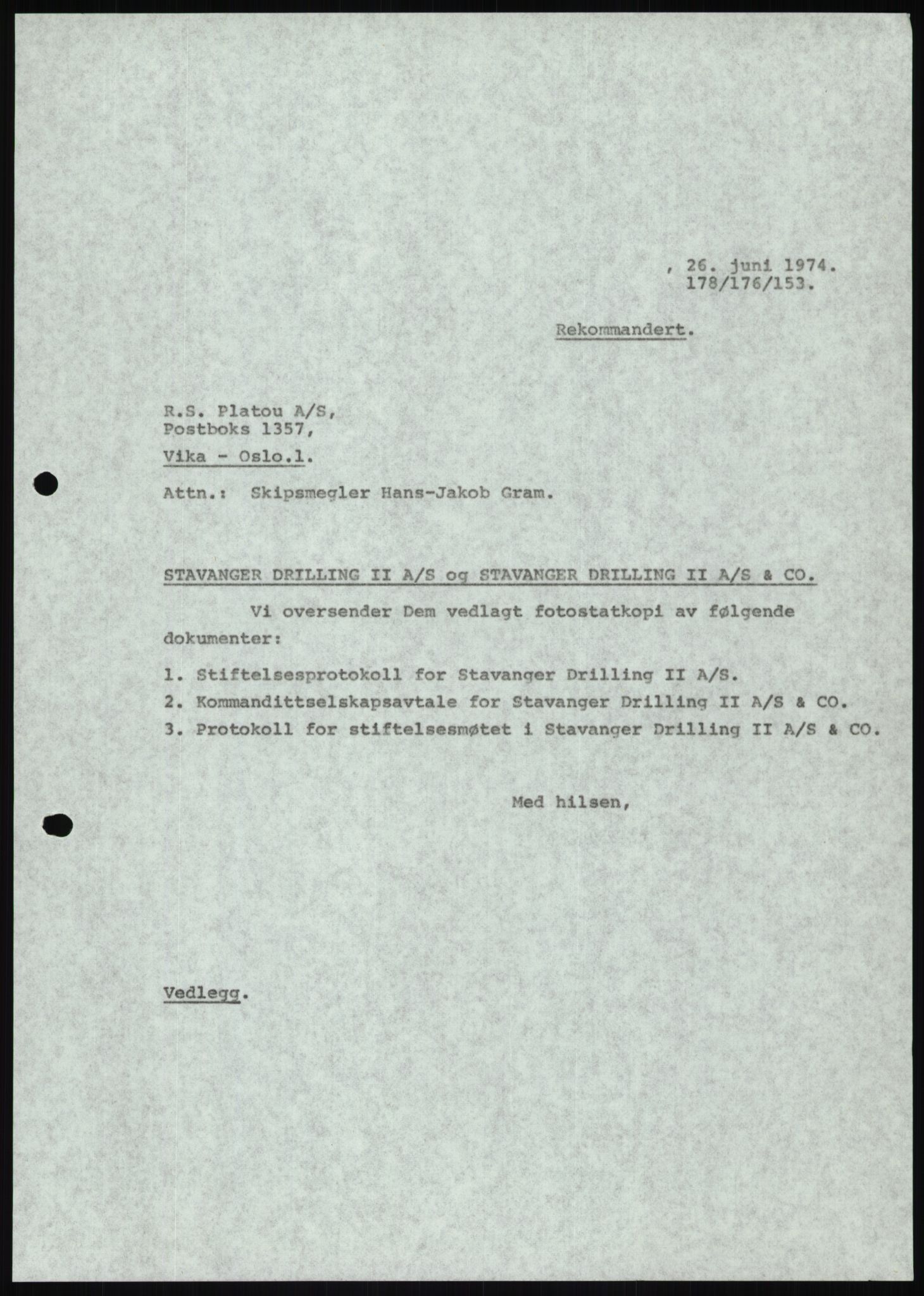 Pa 1503 - Stavanger Drilling AS, AV/SAST-A-101906/D/L0007: Korrespondanse og saksdokumenter, 1974-1981, p. 1054