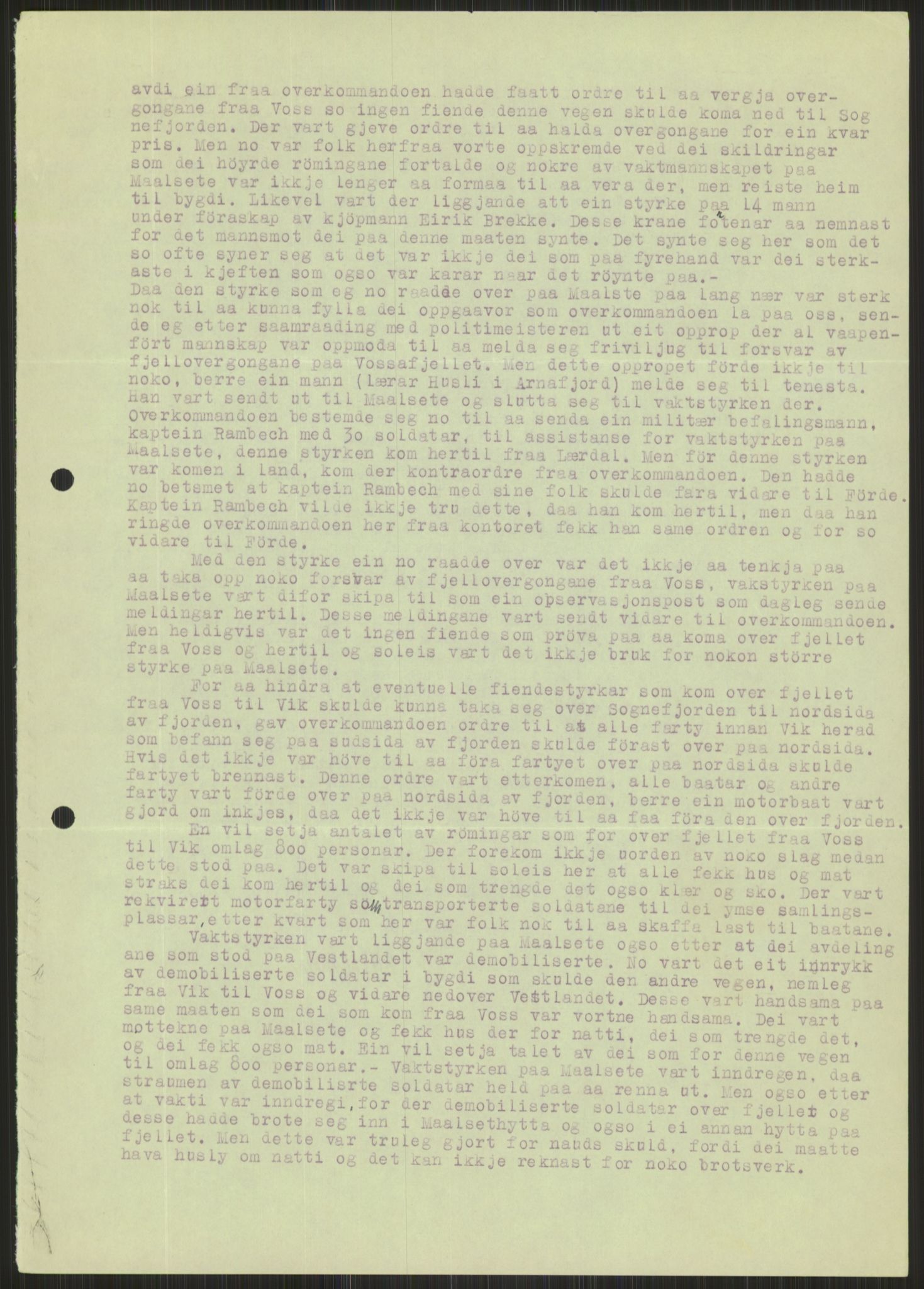 Forsvaret, Forsvarets krigshistoriske avdeling, AV/RA-RAFA-2017/Y/Ya/L0015: II-C-11-31 - Fylkesmenn.  Rapporter om krigsbegivenhetene 1940., 1940, p. 578