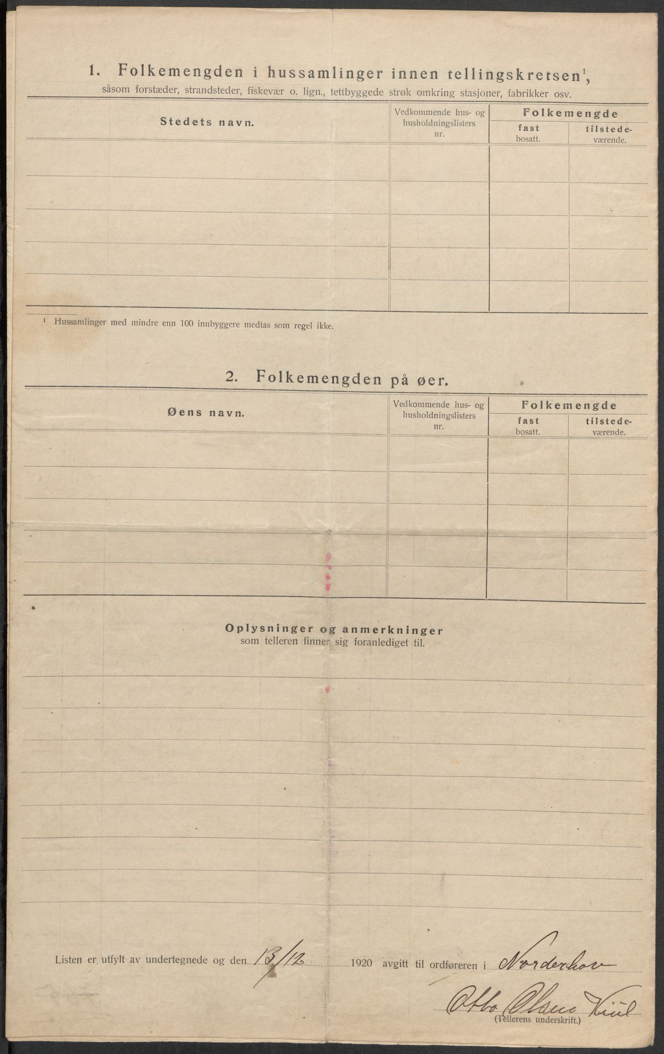 SAKO, 1920 census for Norderhov, 1920, p. 60