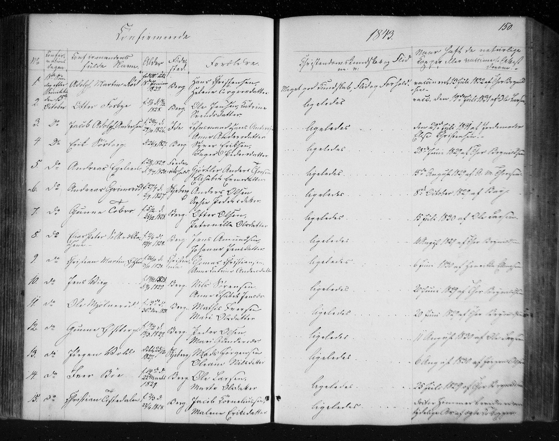 Berg prestekontor Kirkebøker, SAO/A-10902/F/Fa/L0004: Parish register (official) no. I 4, 1843-1860, p. 150