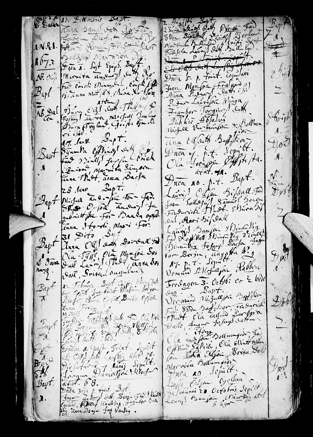 Os sokneprestembete, AV/SAB-A-99929: Parish register (official) no. A 6, 1669-1719, p. 7
