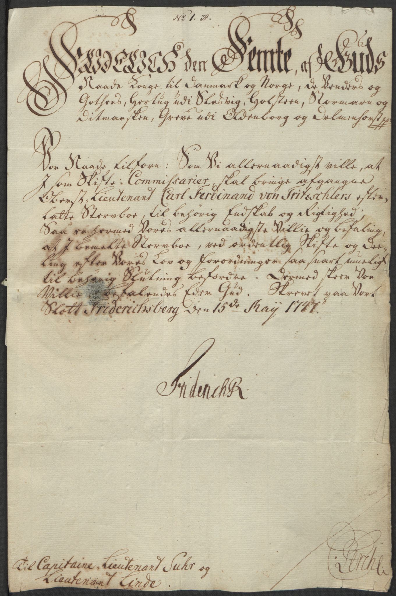 Forsvaret, Generalauditøren, RA/RAFA-1772/F/Fj/Fja/L0036: --, 1731-1822, p. 352