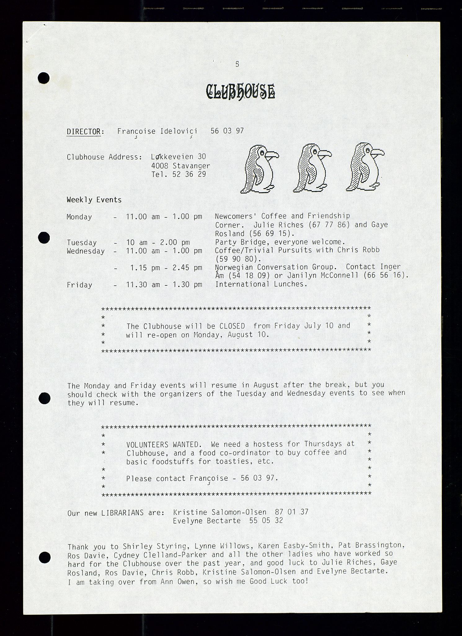 PA 1547 - Petroleum Wives Club, AV/SAST-A-101974/X/Xa/L0002: Newsletter, 1979-1987