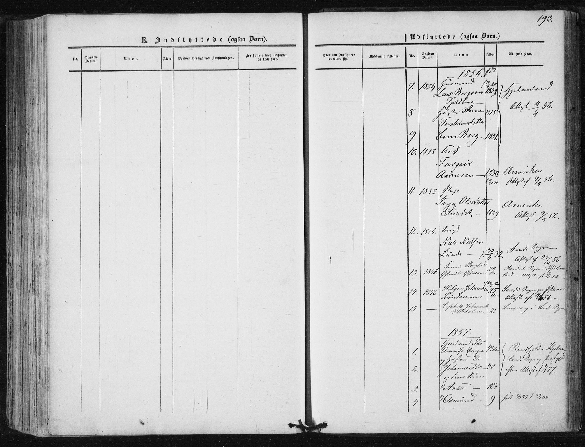 Suldal sokneprestkontor, AV/SAST-A-101845/01/IV/L0009: Parish register (official) no. A 9, 1854-1868, p. 193