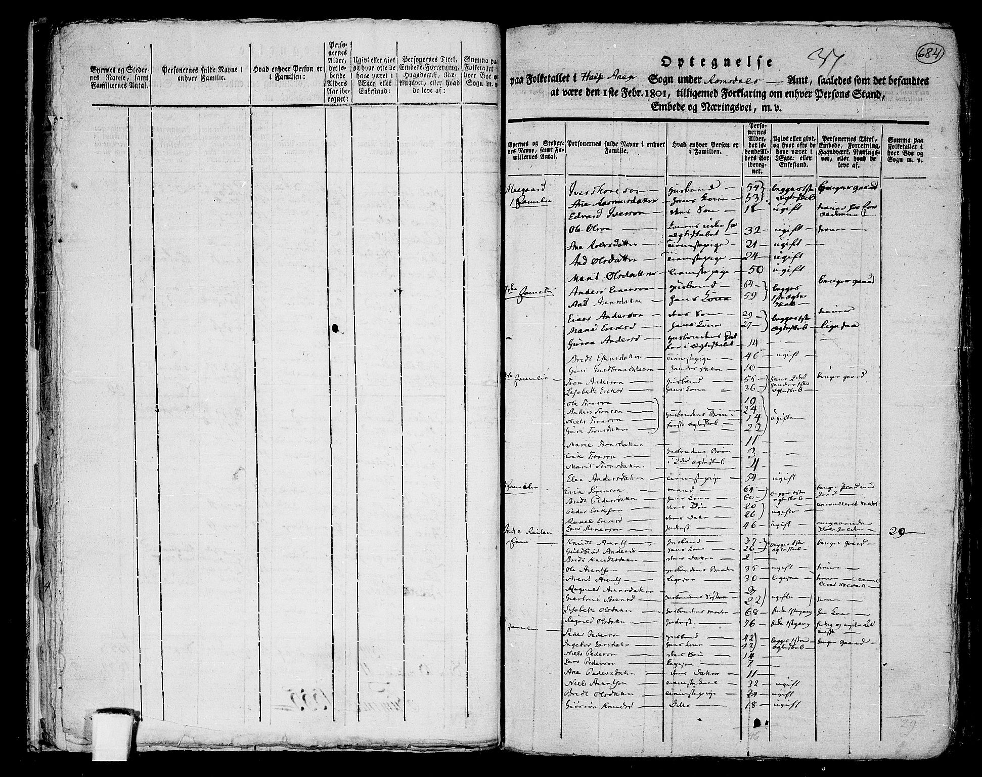 RA, 1801 census for 1564P Stangvik, 1801, p. 683b-684a